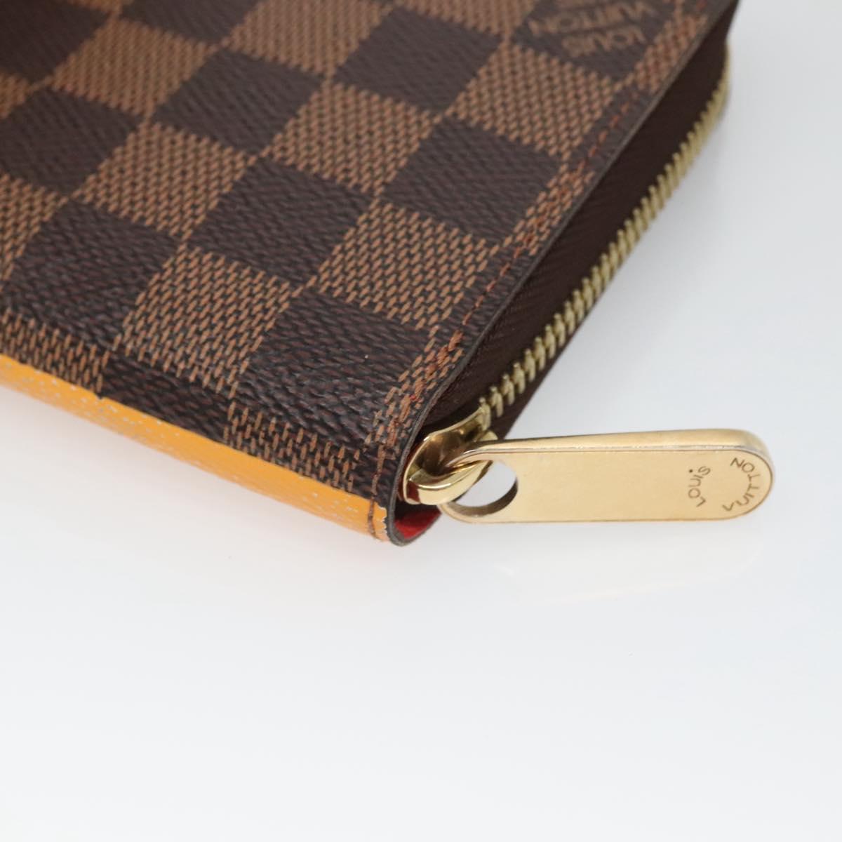LOUIS VUITTON Damier Evasion Zippy Wallet Long Wallet N61240 LV Auth 125449