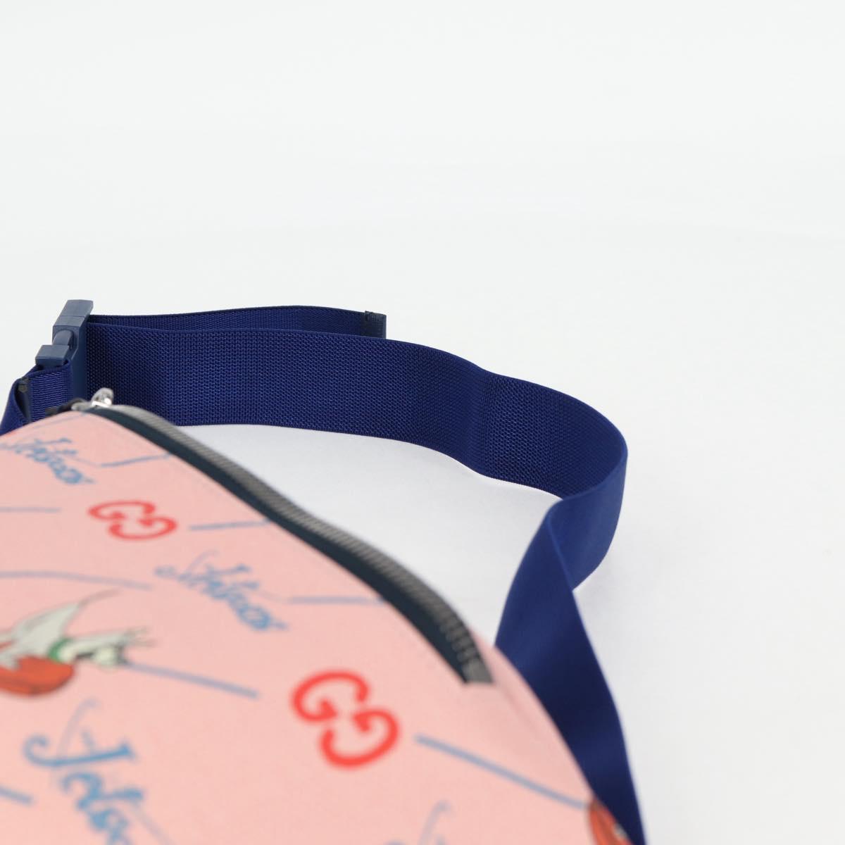GUCCI THE Jetsons Children's Body Bag PVC Leather Pink 502095 Auth 125477M