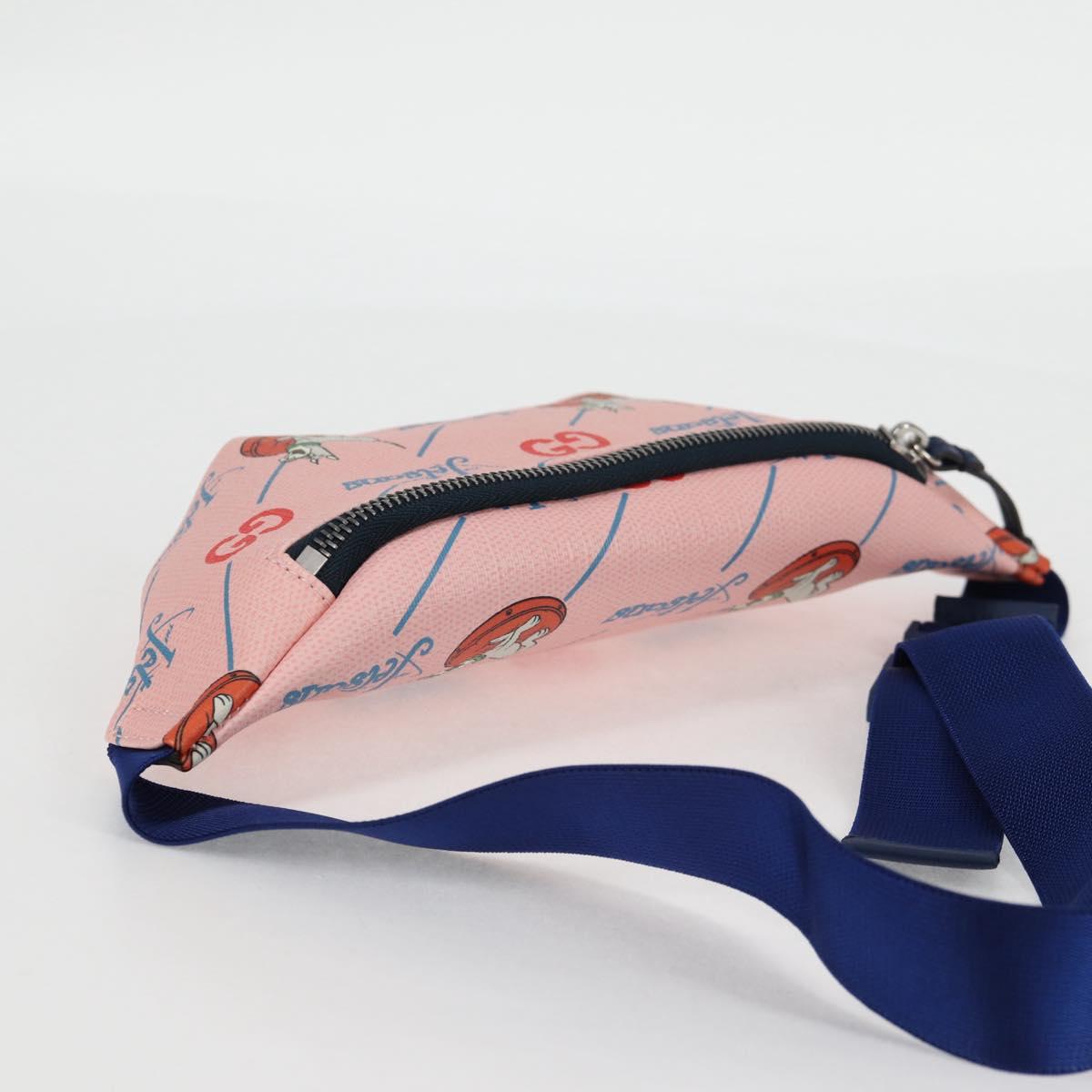GUCCI THE Jetsons Children's Body Bag PVC Leather Pink 502095 Auth 125477M