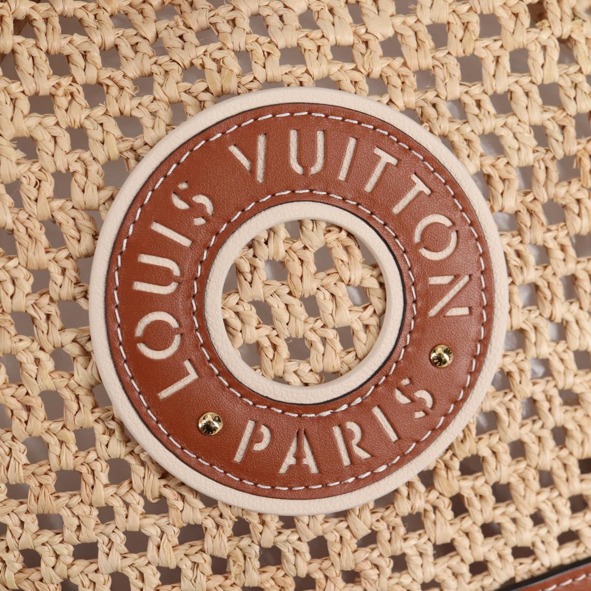 LOUIS VUITTON Noe BB Shoulder Bag Raffia Beige M24722 LV Auth 125491SM
