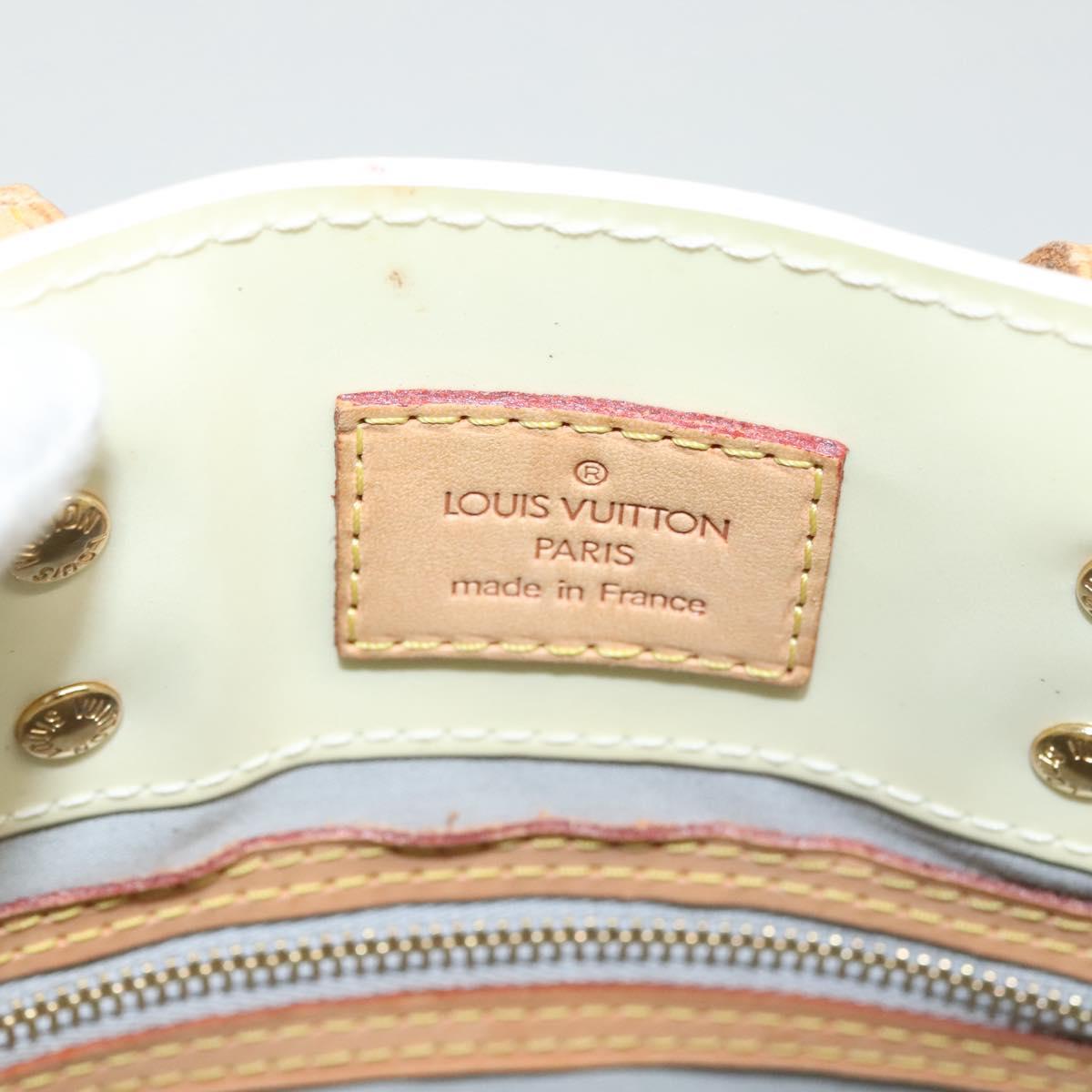 LOUIS VUITTON Monogram Vernis Reade PM Hand Bag Perle M91336 LV Auth 125524