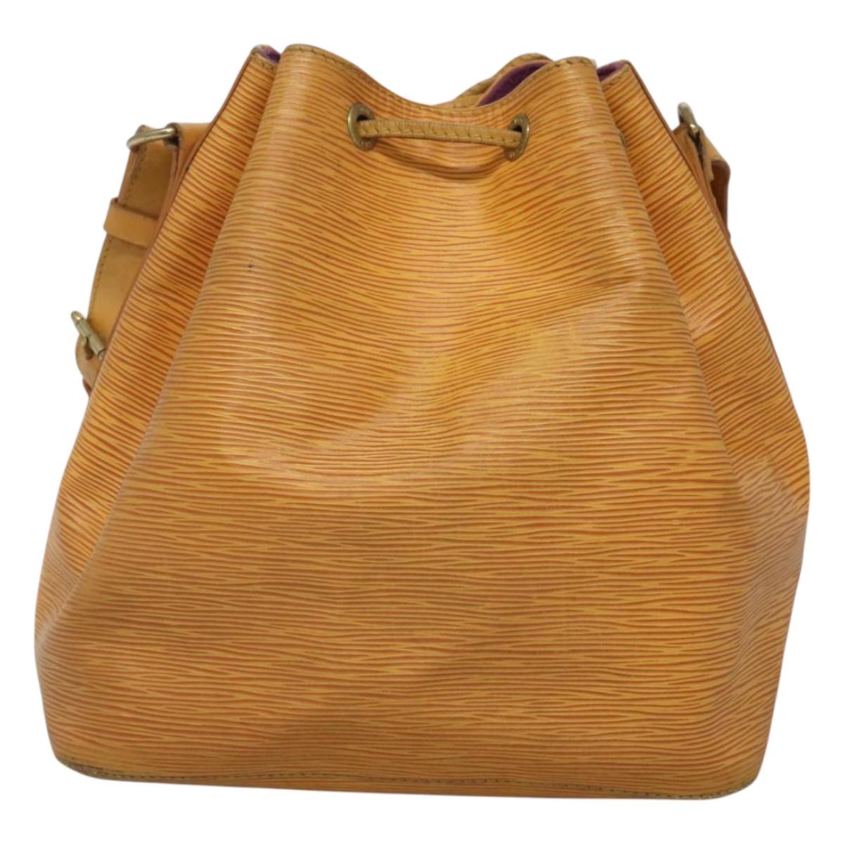 LOUIS VUITTON Epi Petit Noe Shoulder Bag Yellow M44109 LV Auth 125533