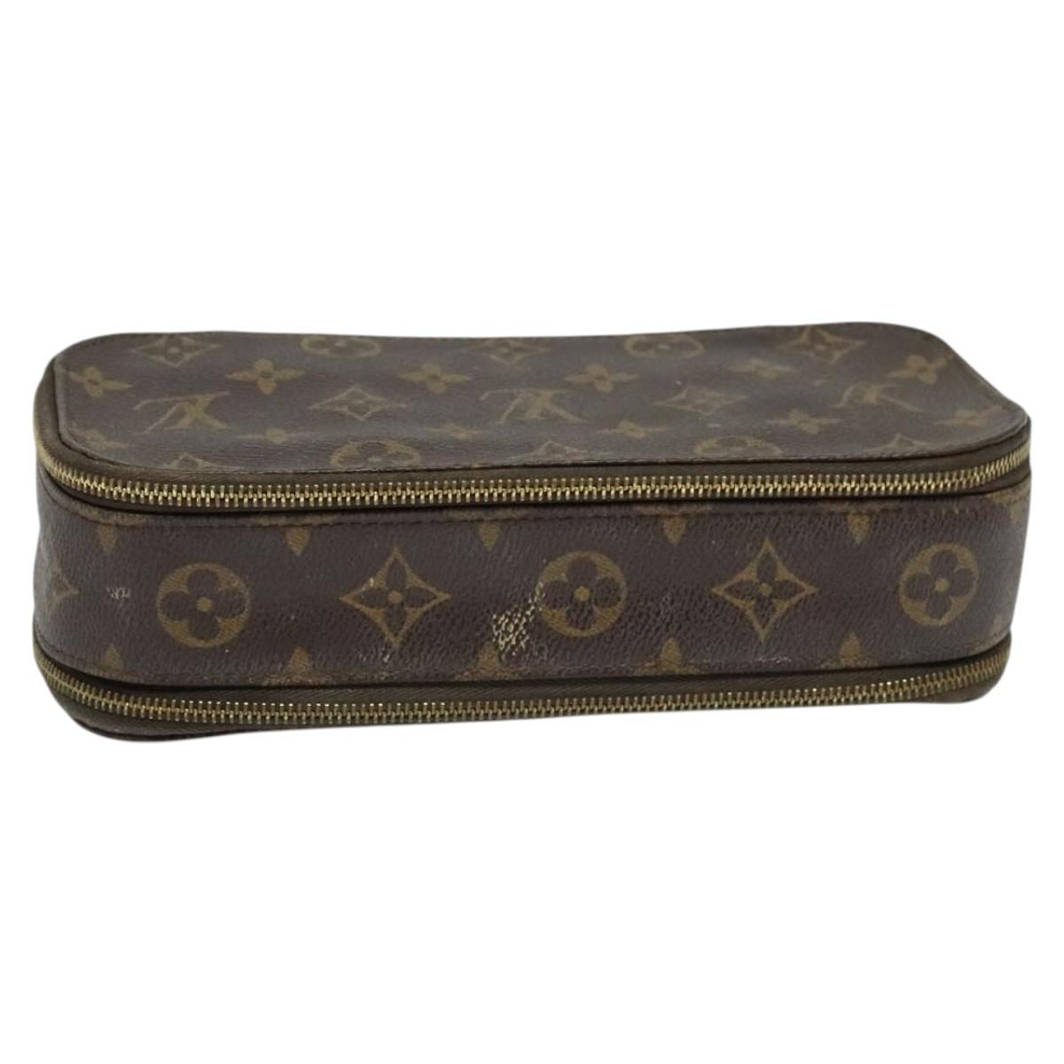 LOUIS VUITTON Monogram Trousse Brush MG Cosmetic Pouch M47505 LV Auth 125537