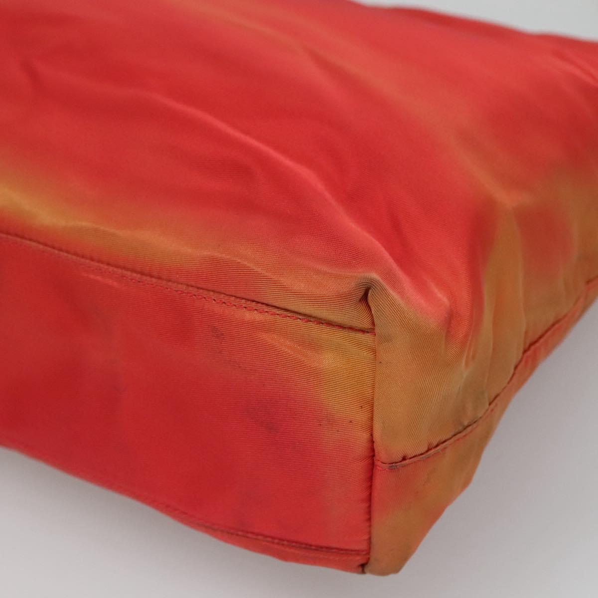 PRADA Tote Bag Nylon Red Auth 125554