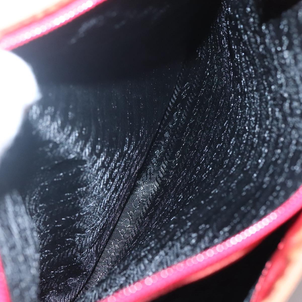 PRADA Tote Bag Nylon Red Auth 125554