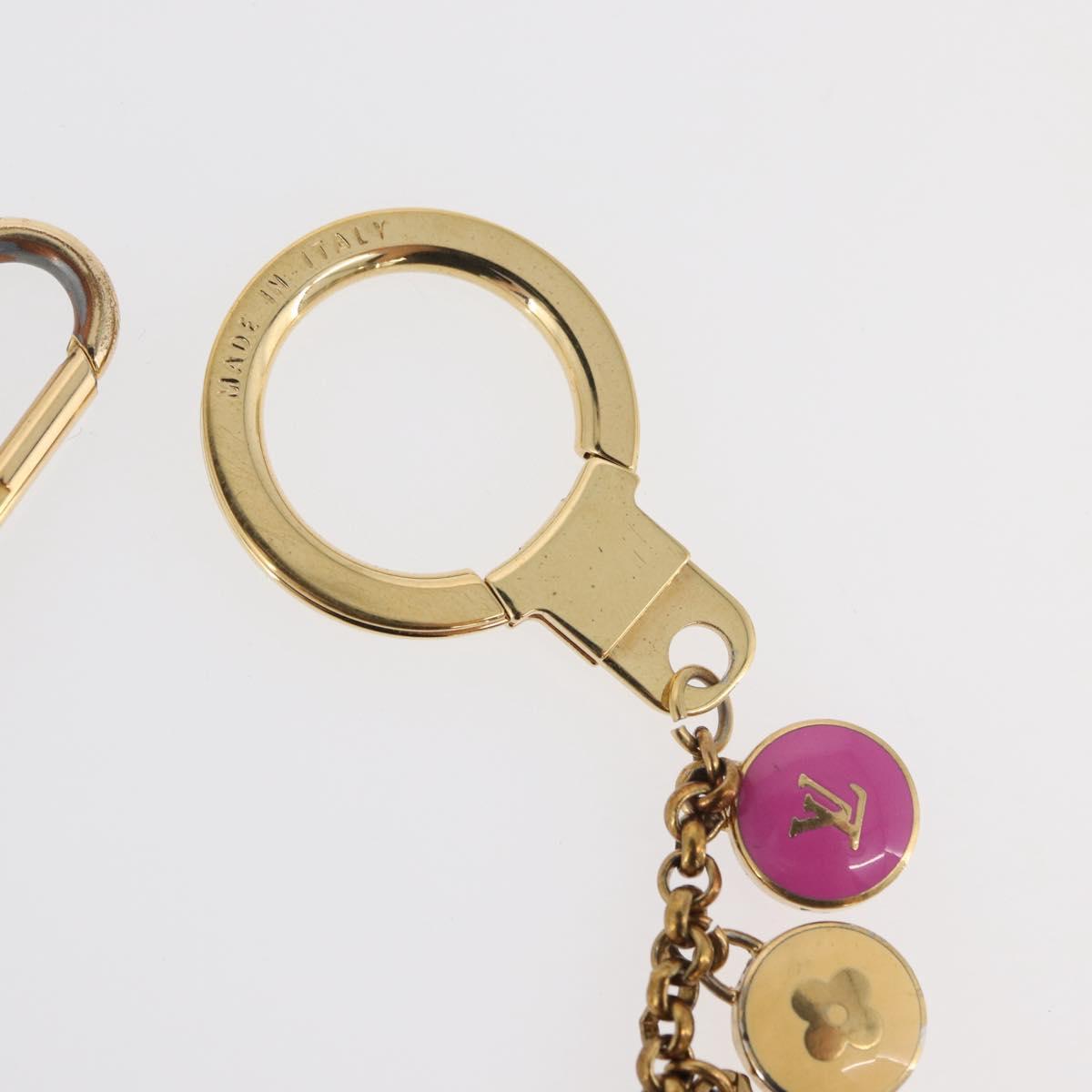 LOUIS VUITTON Porte Cles Chainne Pastille Key Holder metal M65386 Auth 125556