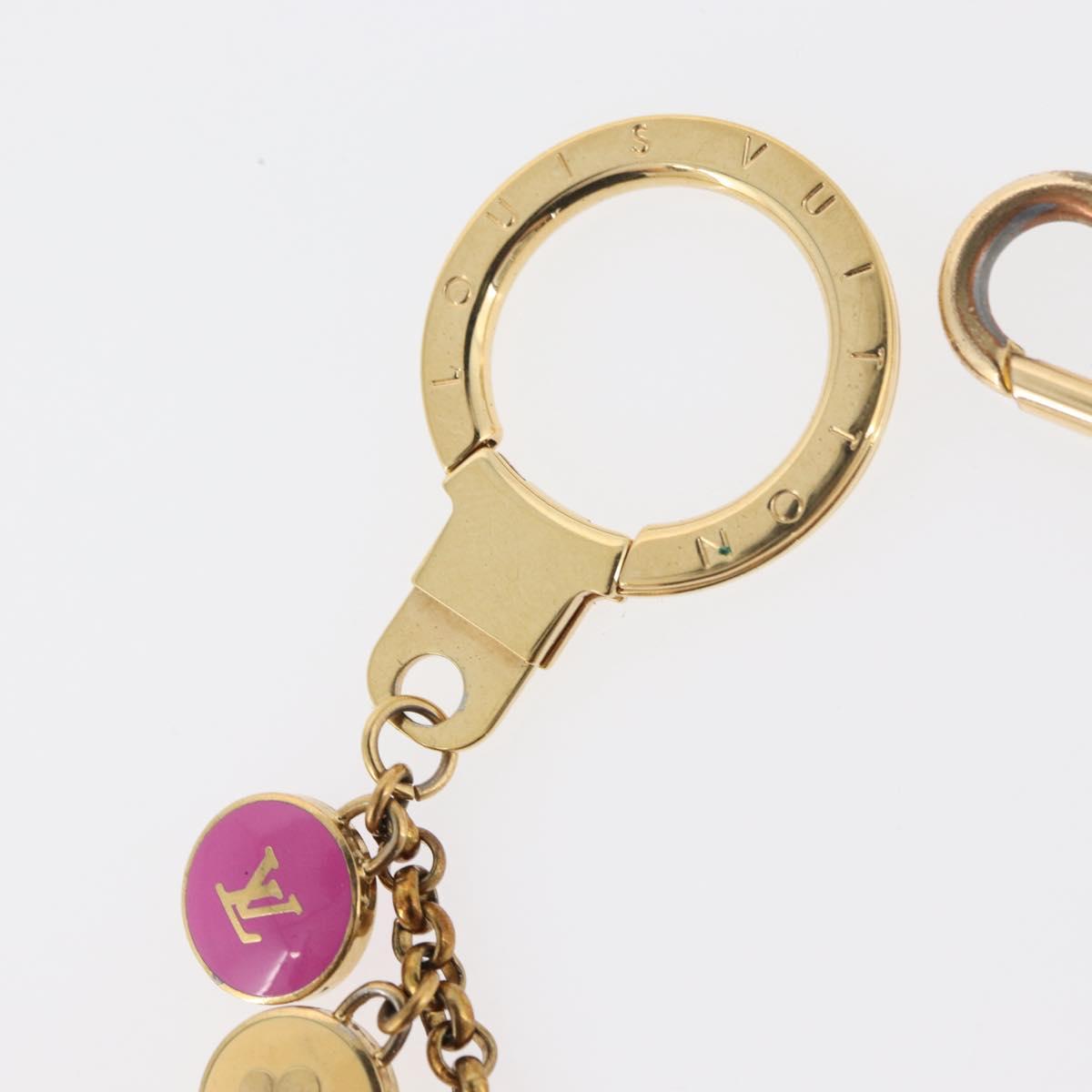 LOUIS VUITTON Porte Cles Chainne Pastille Key Holder metal M65386 Auth 125556