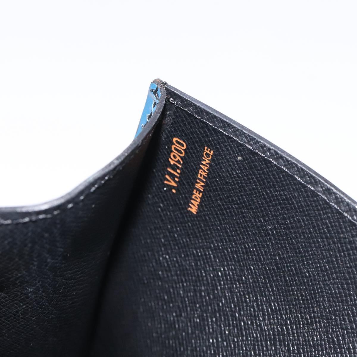 LOUIS VUITTON Epi Art Deco Clutch Bag Blue M52635 LV Auth 125561