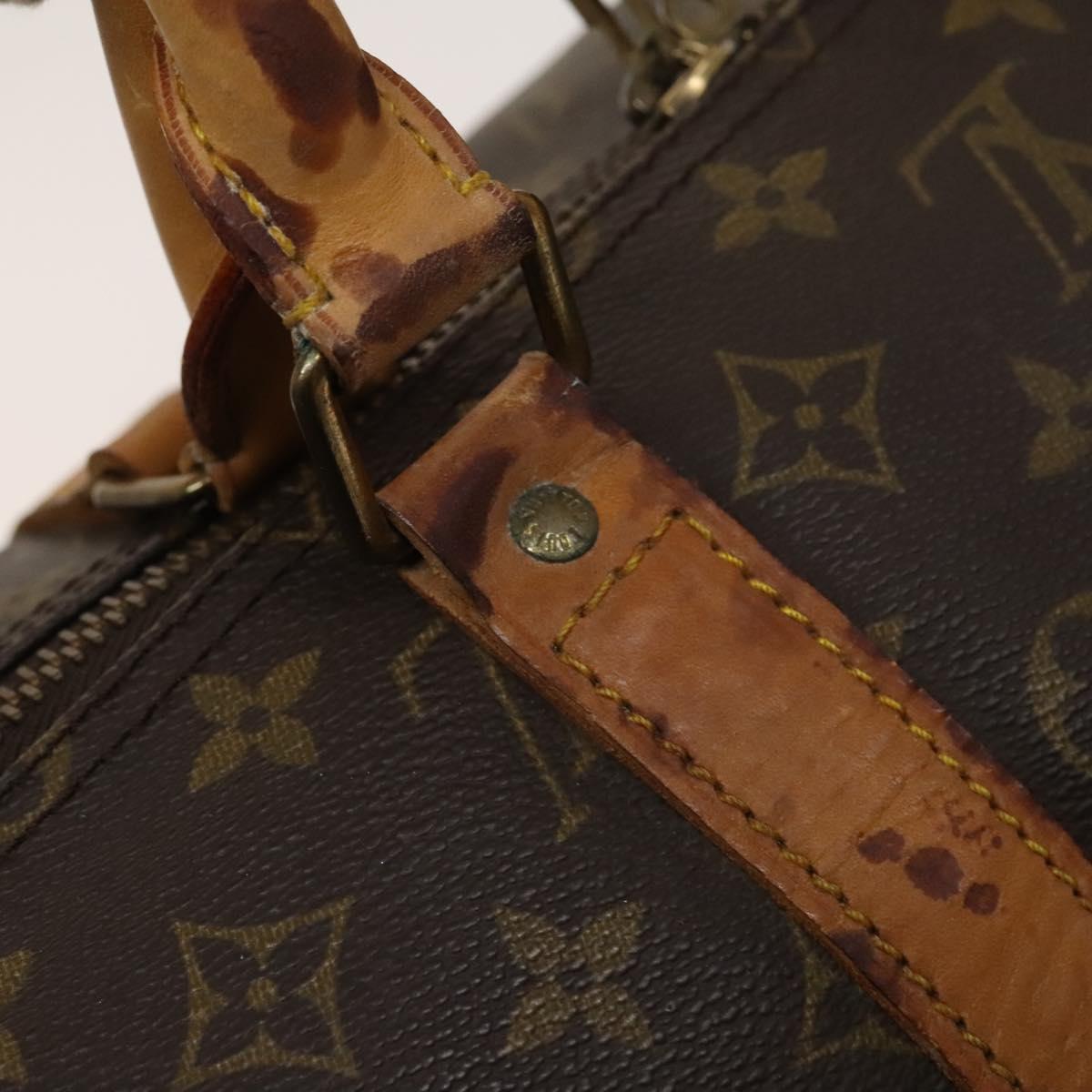 LOUIS VUITTON Monogram Keepall 55 Boston Bag M41424 LV Auth 125572