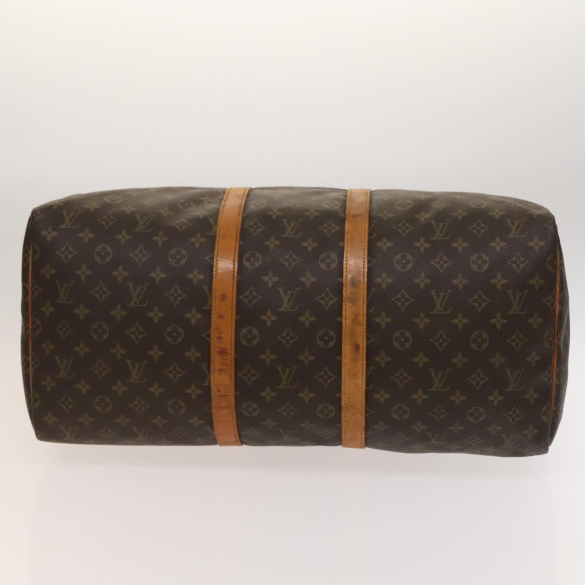 LOUIS VUITTON Monogram Keepall 55 Boston Bag M41424 LV Auth 125572