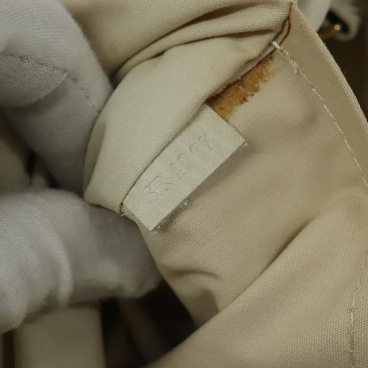 LOUIS VUITTON Monogram Mini Lin Croisette Marina PM Bag Beige M95494 Auth 125591