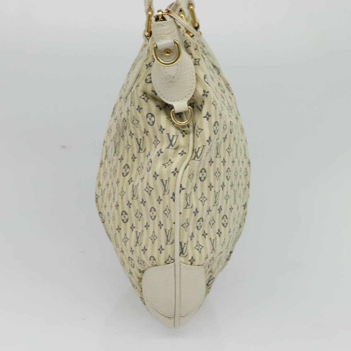 LOUIS VUITTON Monogram Mini Lin Croisette Marina PM Bag Beige M95494 Auth 125591