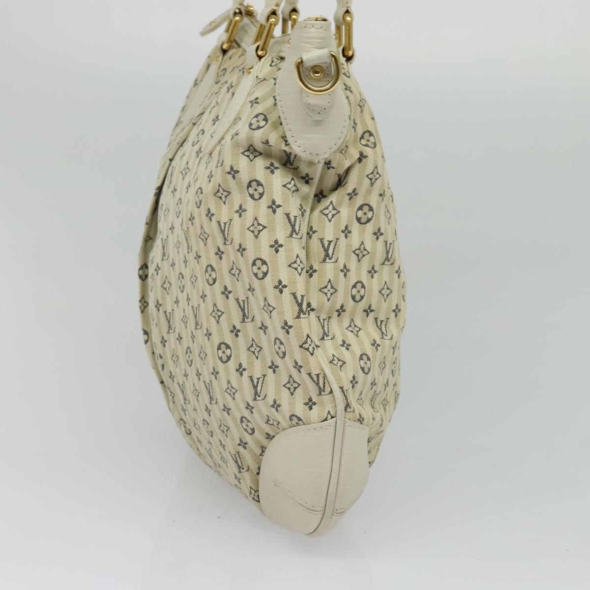 LOUIS VUITTON Monogram Mini Lin Croisette Marina PM Bag Beige M95494 Auth 125591