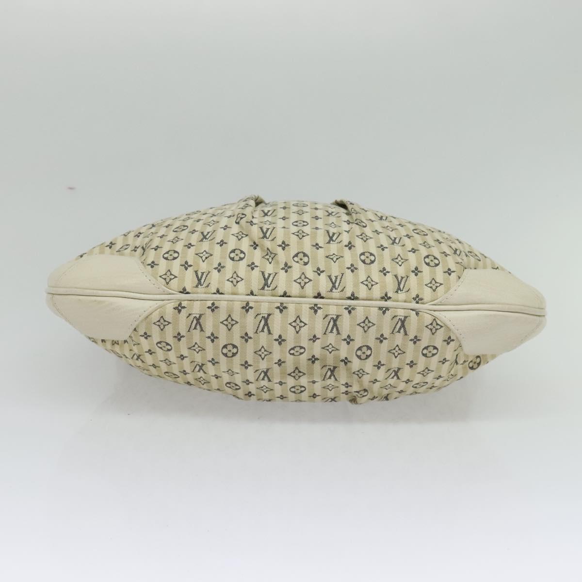 LOUIS VUITTON Monogram Mini Lin Croisette Marina PM Bag Beige M95494 Auth 125591