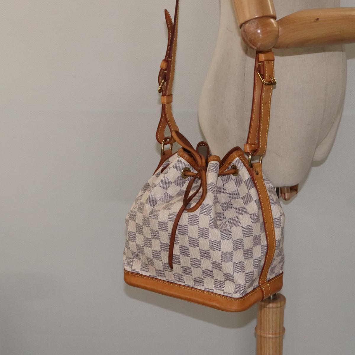 LOUIS VUITTON Damier Azur Noe BB Shoulder Bag N41220 LV Auth 125596