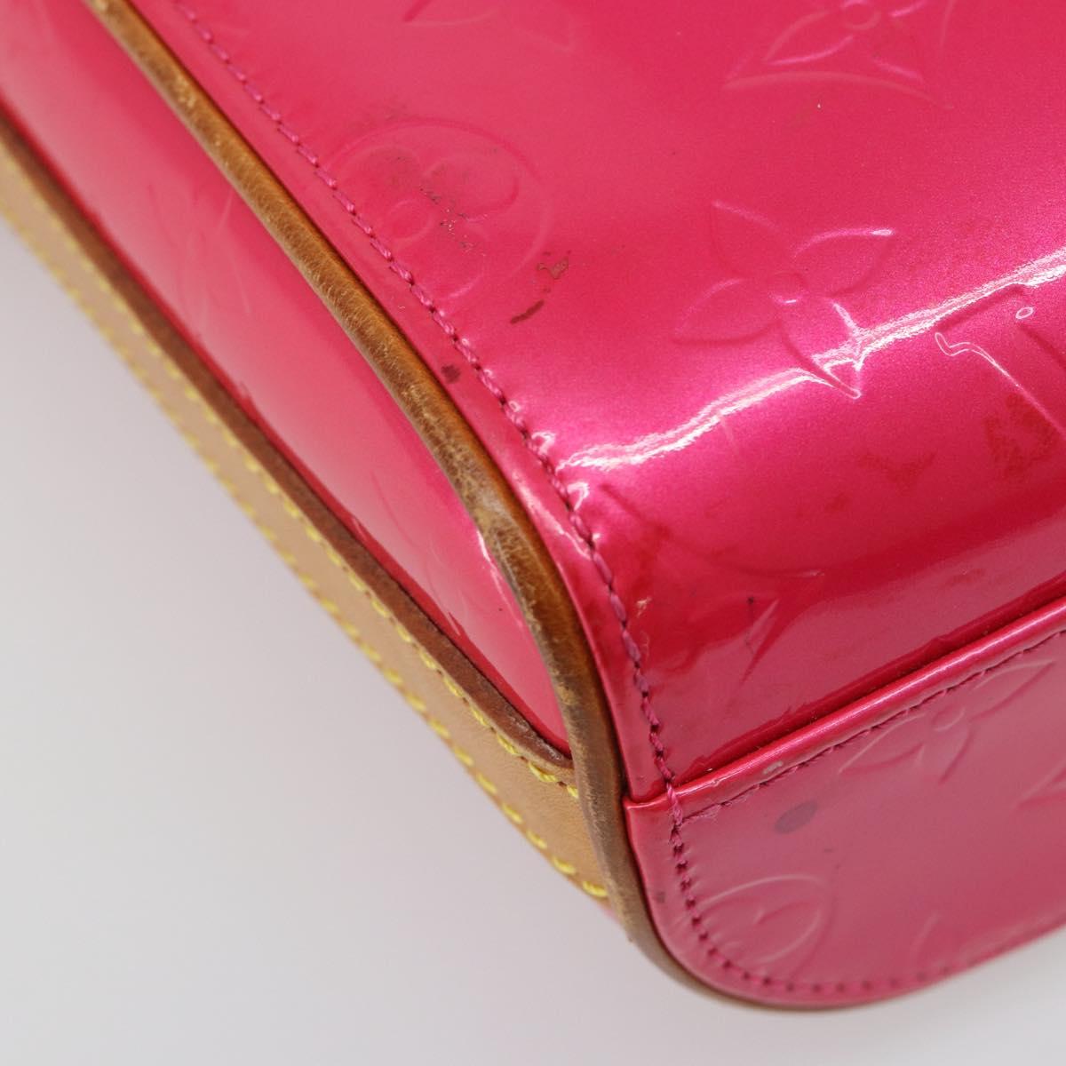 LOUIS VUITTON Monogram Vernis Sullivan Vertical Bag Pink M91259 LV Auth 125628A