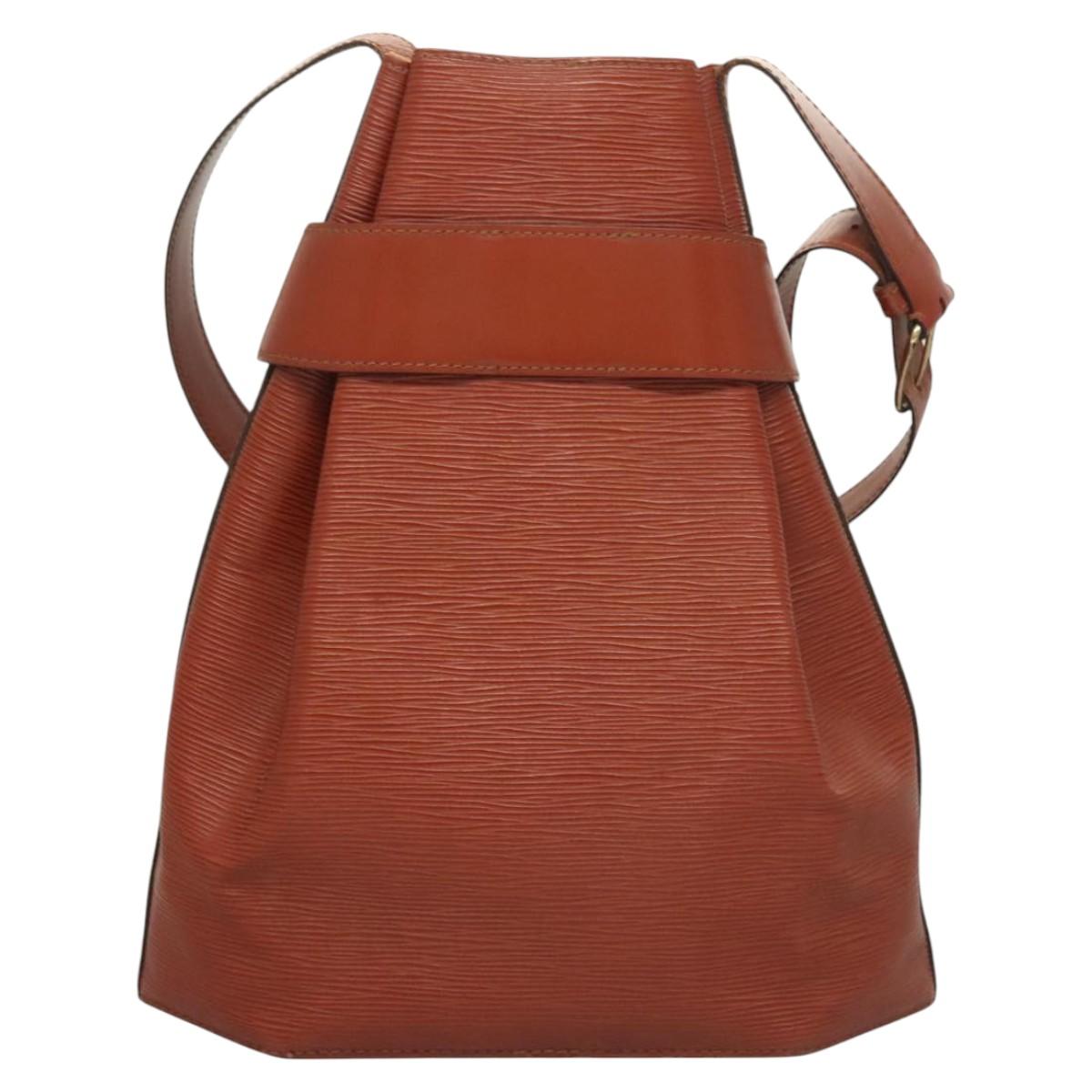 LOUIS VUITTON Epi Sac Depaule GM Shoulder Bag Brown M80193 LV Auth 125631