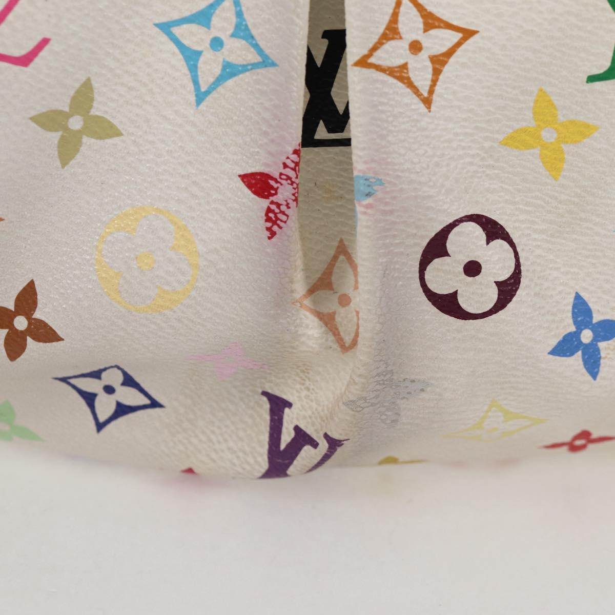 LOUIS VUITTON Monogram Multicolor Judy MM Bag 2Way White M40255 LV Auth 125654