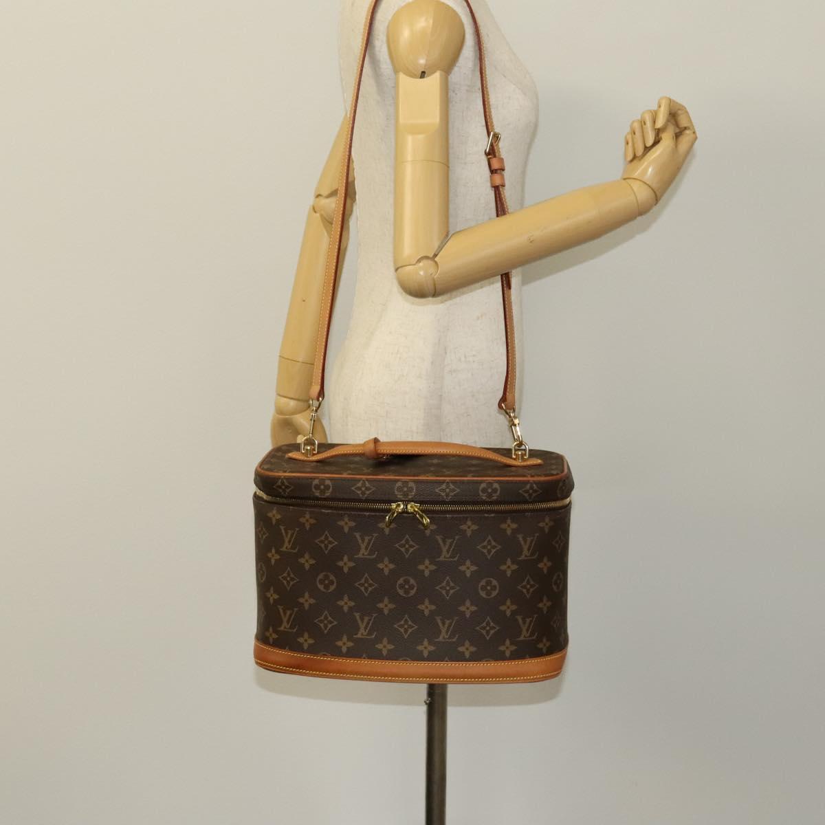 LOUIS VUITTON Monogram Nice Hand Bag 2way M47280 LV Auth 125664