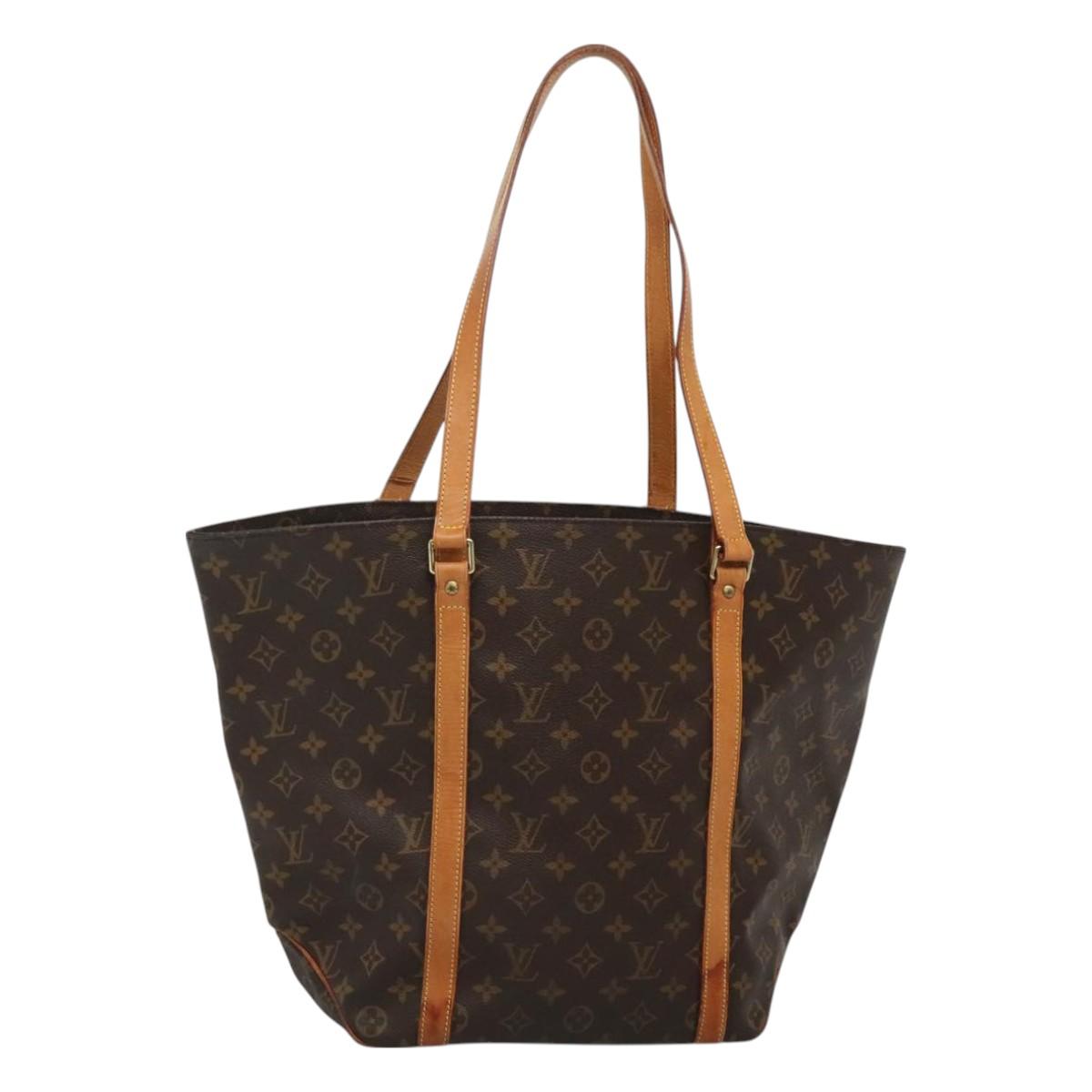 LOUIS VUITTON Monogram Sac Shopping Tote Bag M51108 LV Auth 125676