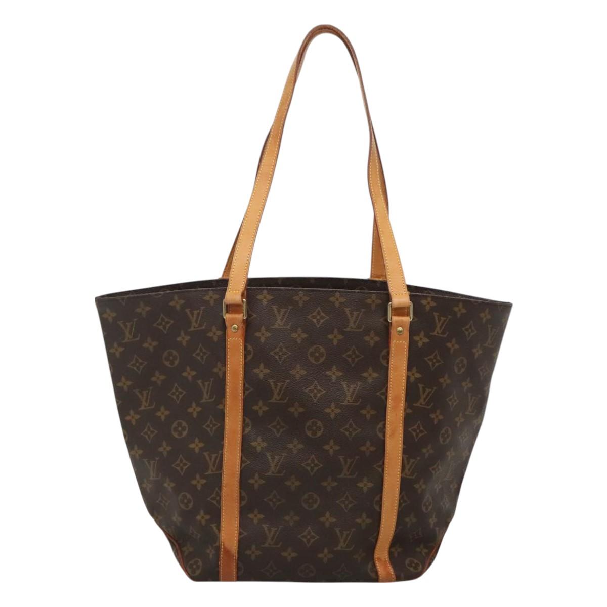 LOUIS VUITTON Monogram Sac Shopping Tote Bag M51108 LV Auth 125676