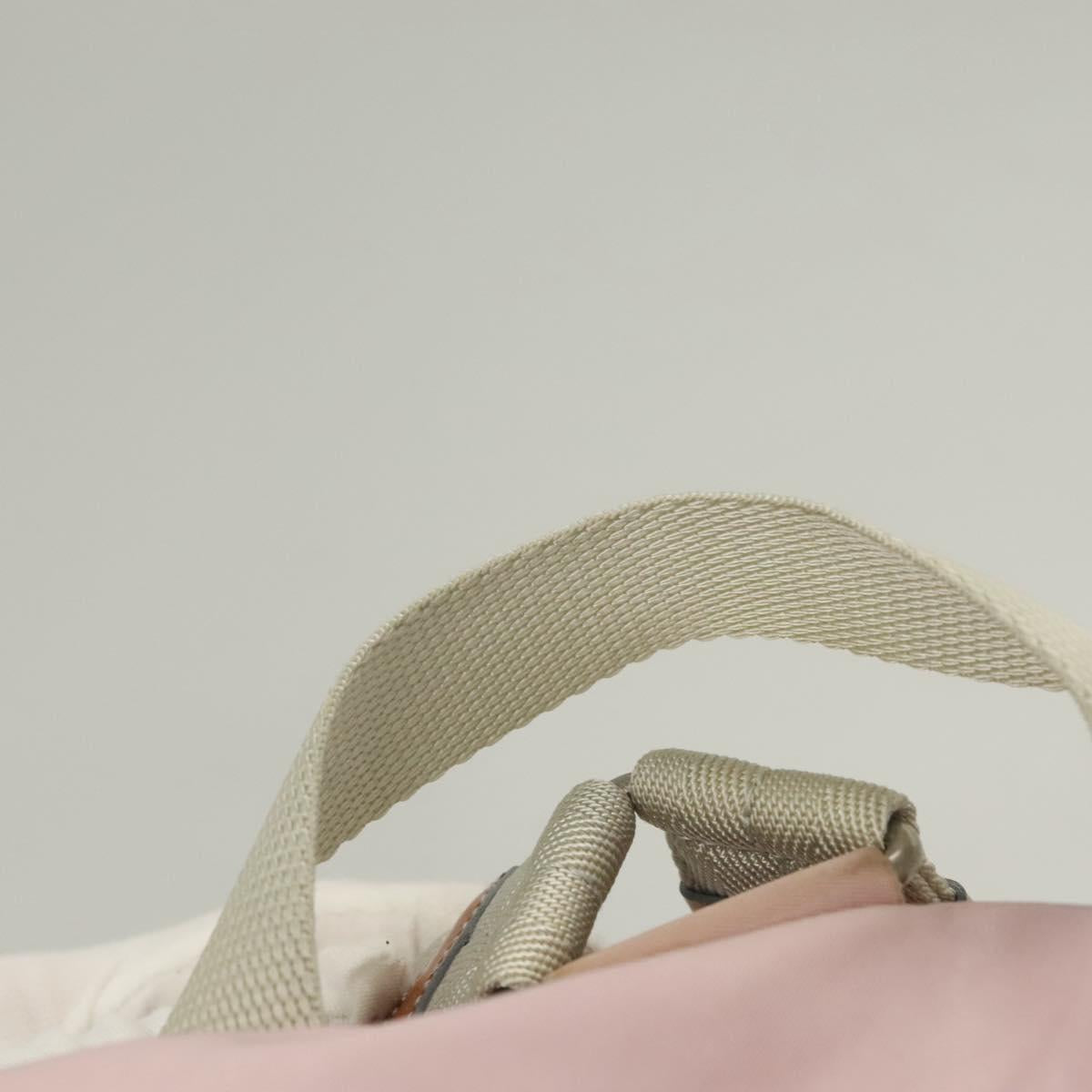 PRADA Backpack Nylon Pink Silver Auth 125696