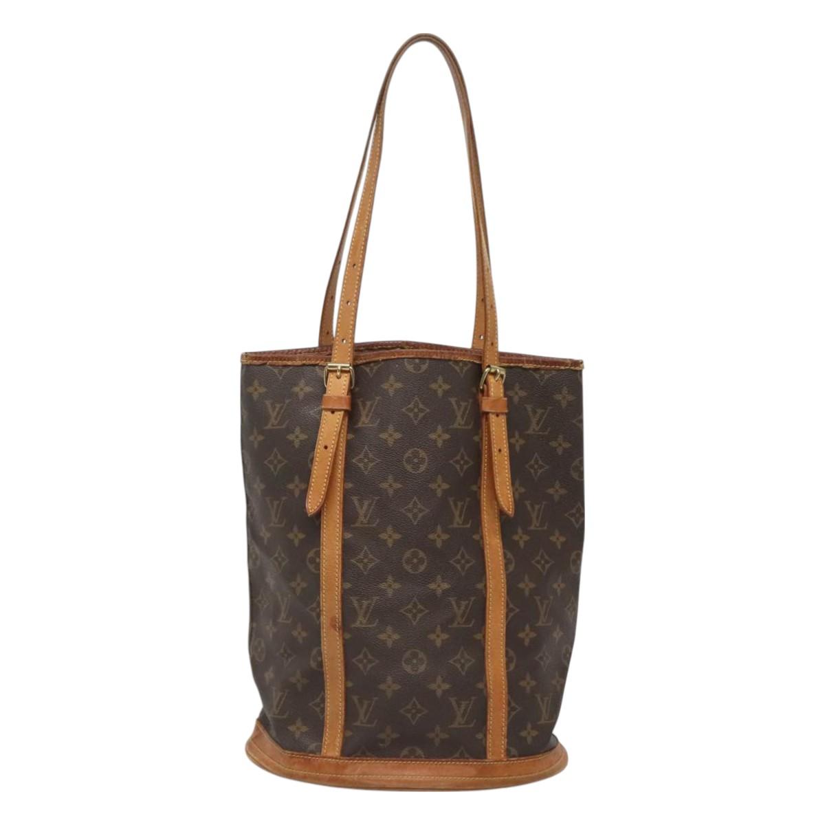 LOUIS VUITTON Monogram Bucket GM Shoulder Bag M42236 LV Auth 125768
