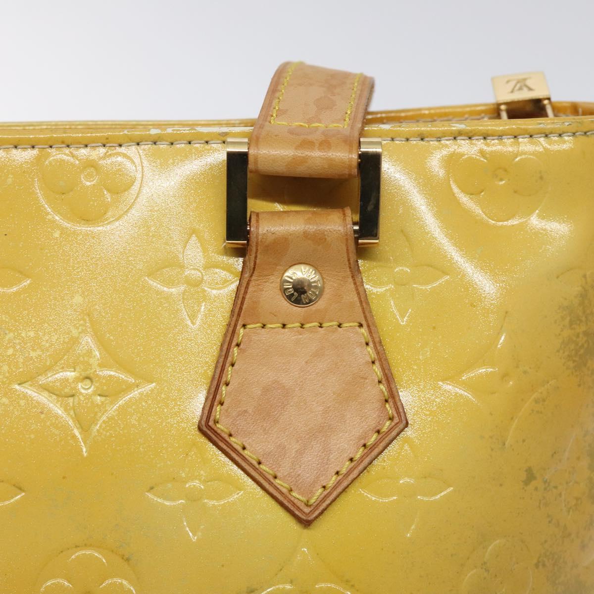 LOUIS VUITTON Monogram Vernis Houston Hand Bag Gris M91053 LV Auth 125776