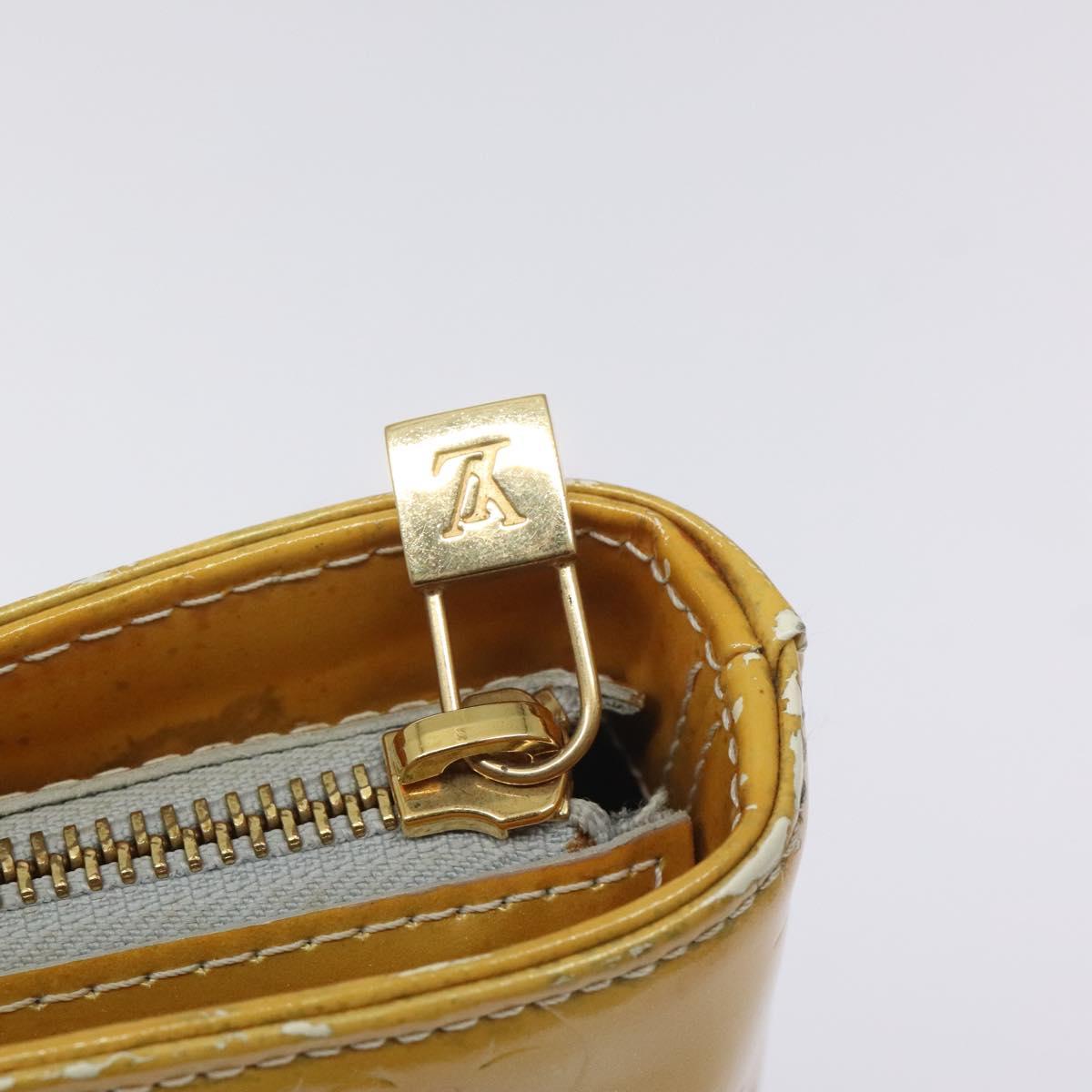 LOUIS VUITTON Monogram Vernis Houston Hand Bag Gris M91053 LV Auth 125776