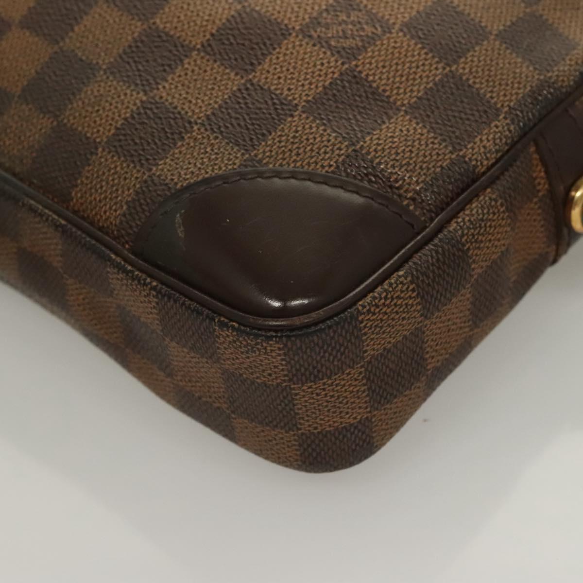 LOUIS VUITTON Damier Ebene Orsay Clutch Bag SPO LV Auth 125777