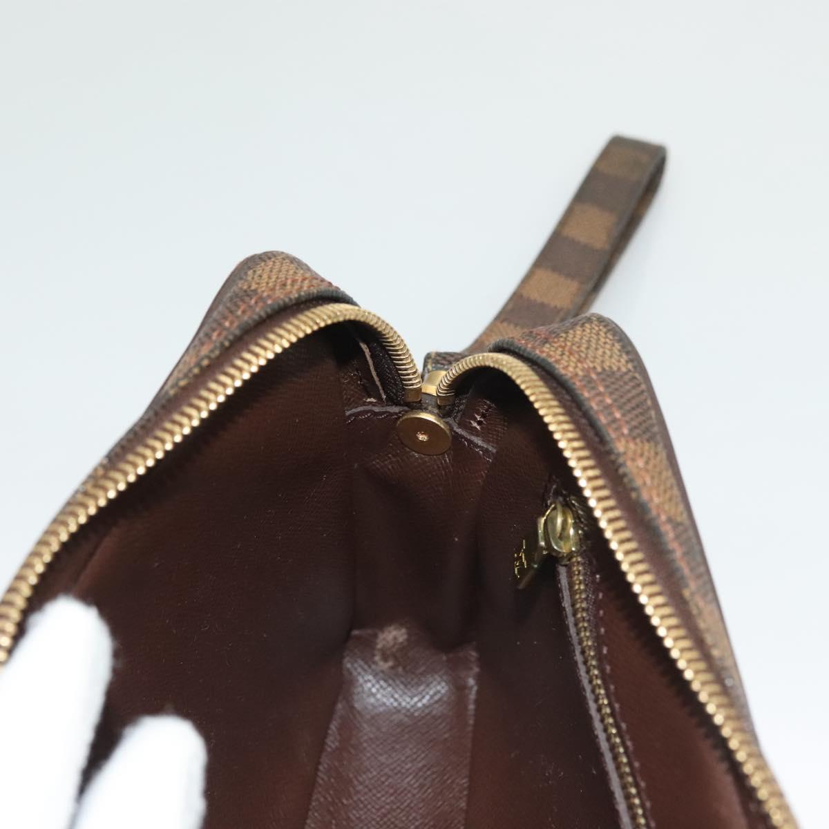 LOUIS VUITTON Damier Ebene Orsay Clutch Bag SPO LV Auth 125777