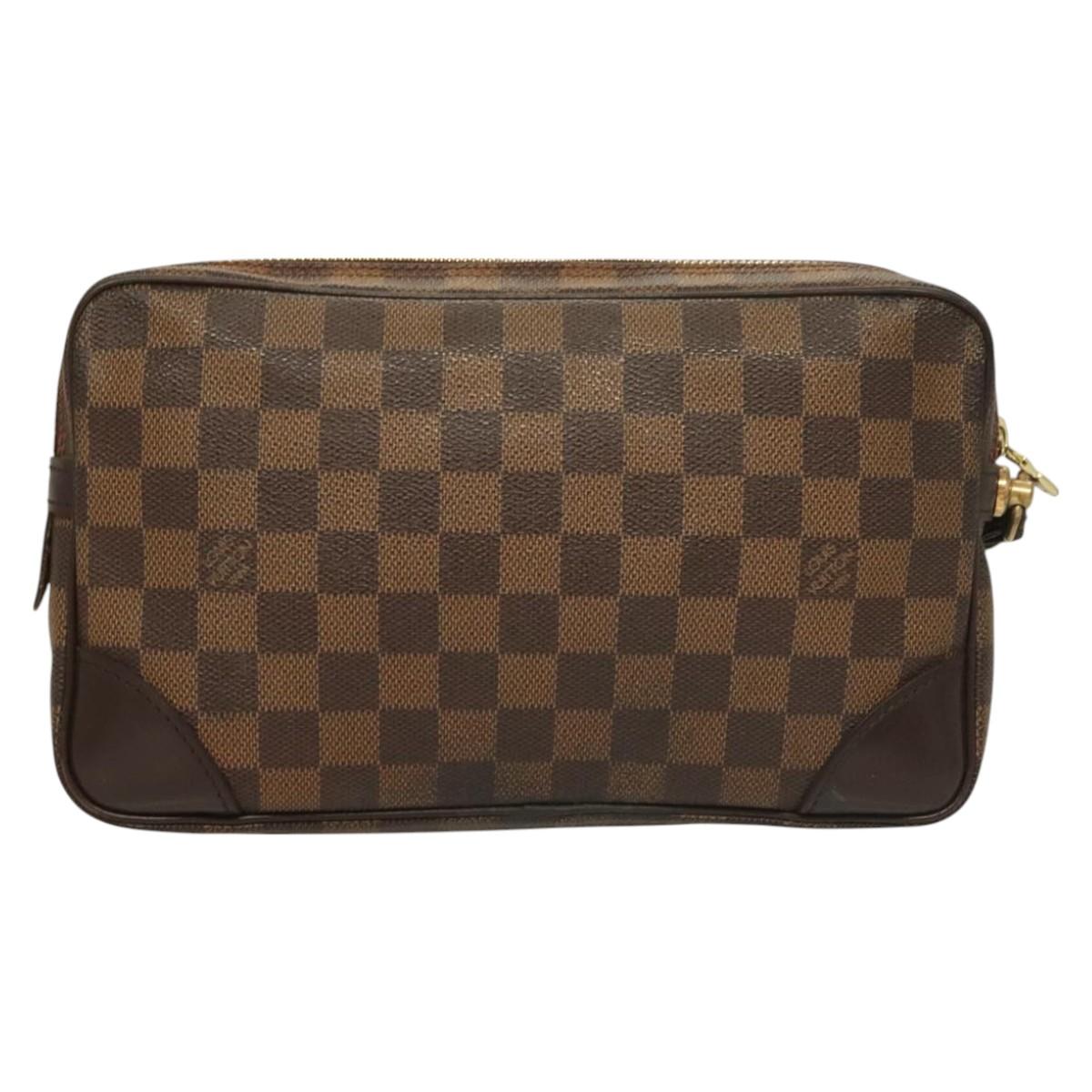 LOUIS VUITTON Damier Ebene Orsay Clutch Bag SPO LV Auth 125777