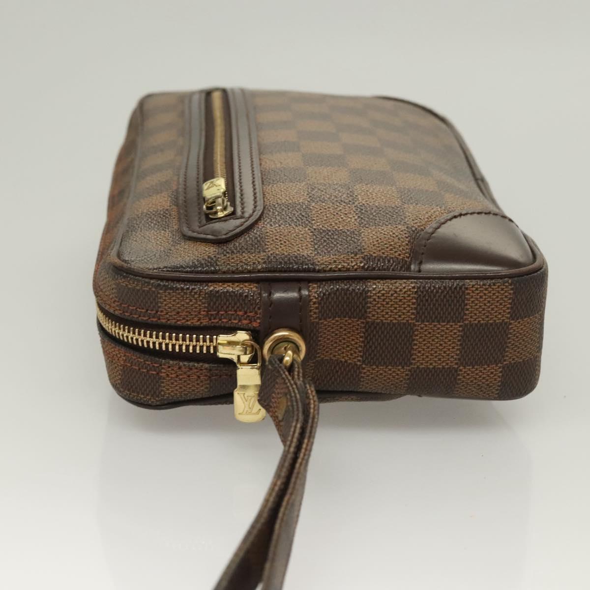 LOUIS VUITTON Damier Ebene Orsay Clutch Bag SPO LV Auth 125777