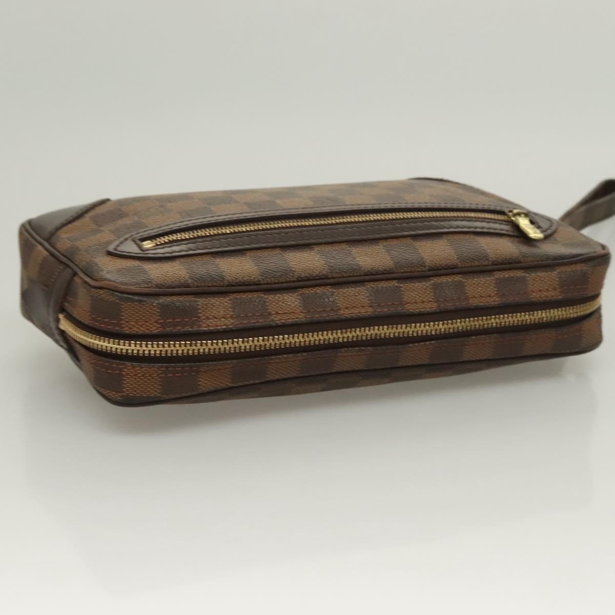 LOUIS VUITTON Damier Ebene Orsay Clutch Bag SPO LV Auth 125777