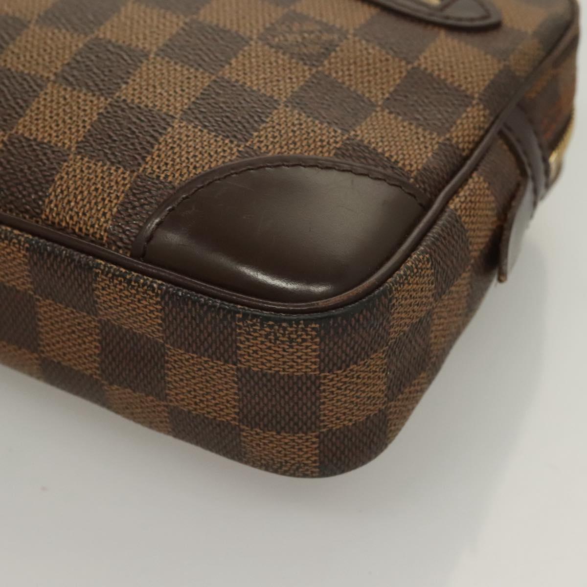 LOUIS VUITTON Damier Ebene Orsay Clutch Bag SPO LV Auth 125777