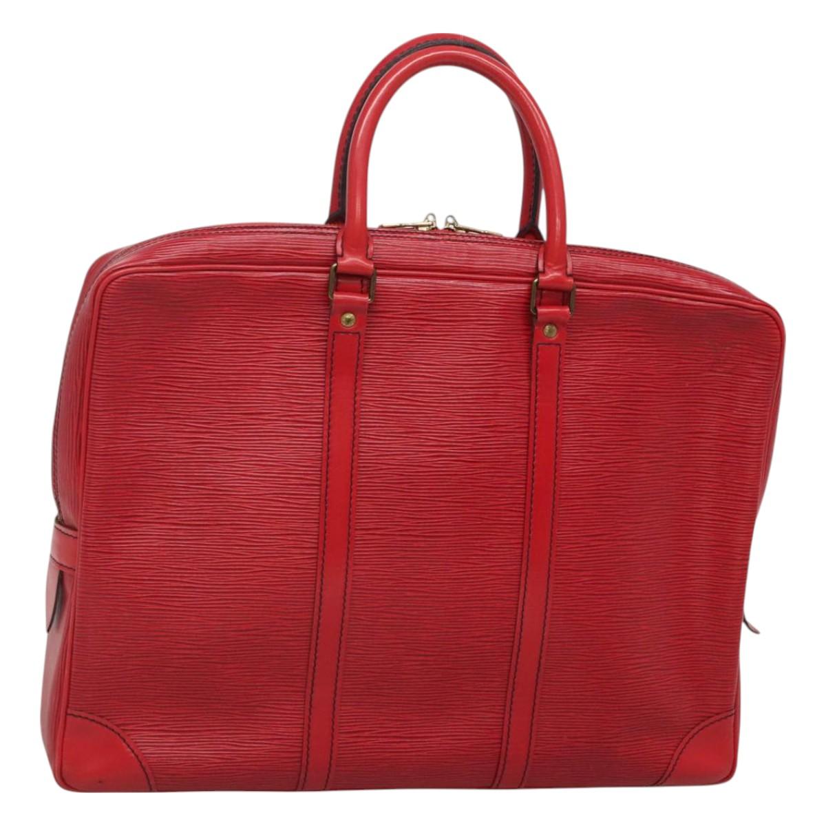 LOUIS VUITTON Epi Porte Documents Voyage Business Bag Red M54477 LV Auth 125781