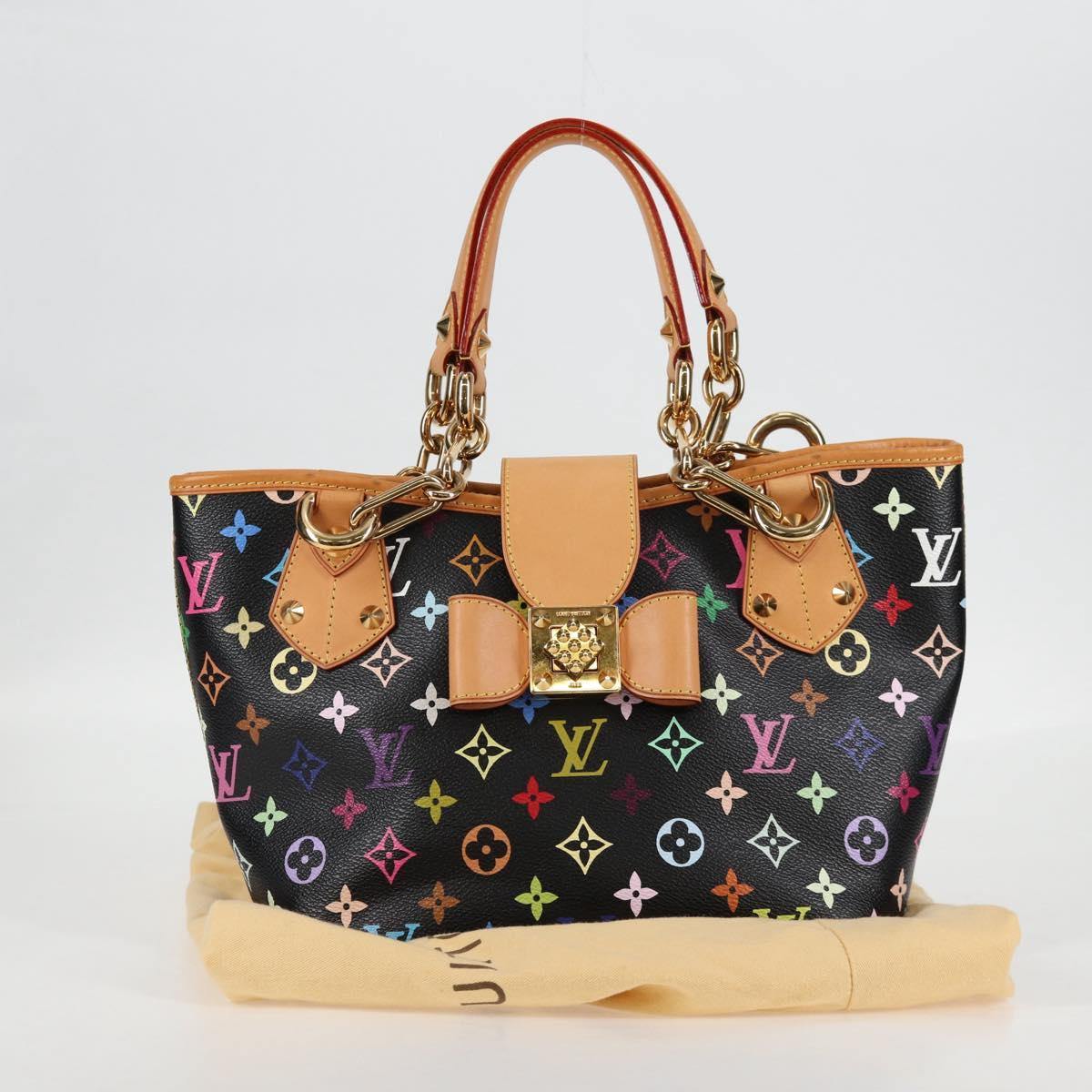 LOUIS VUITTON Multicolor Annie GM Shoulder Bag Black M40304 LV Auth 125796SAV