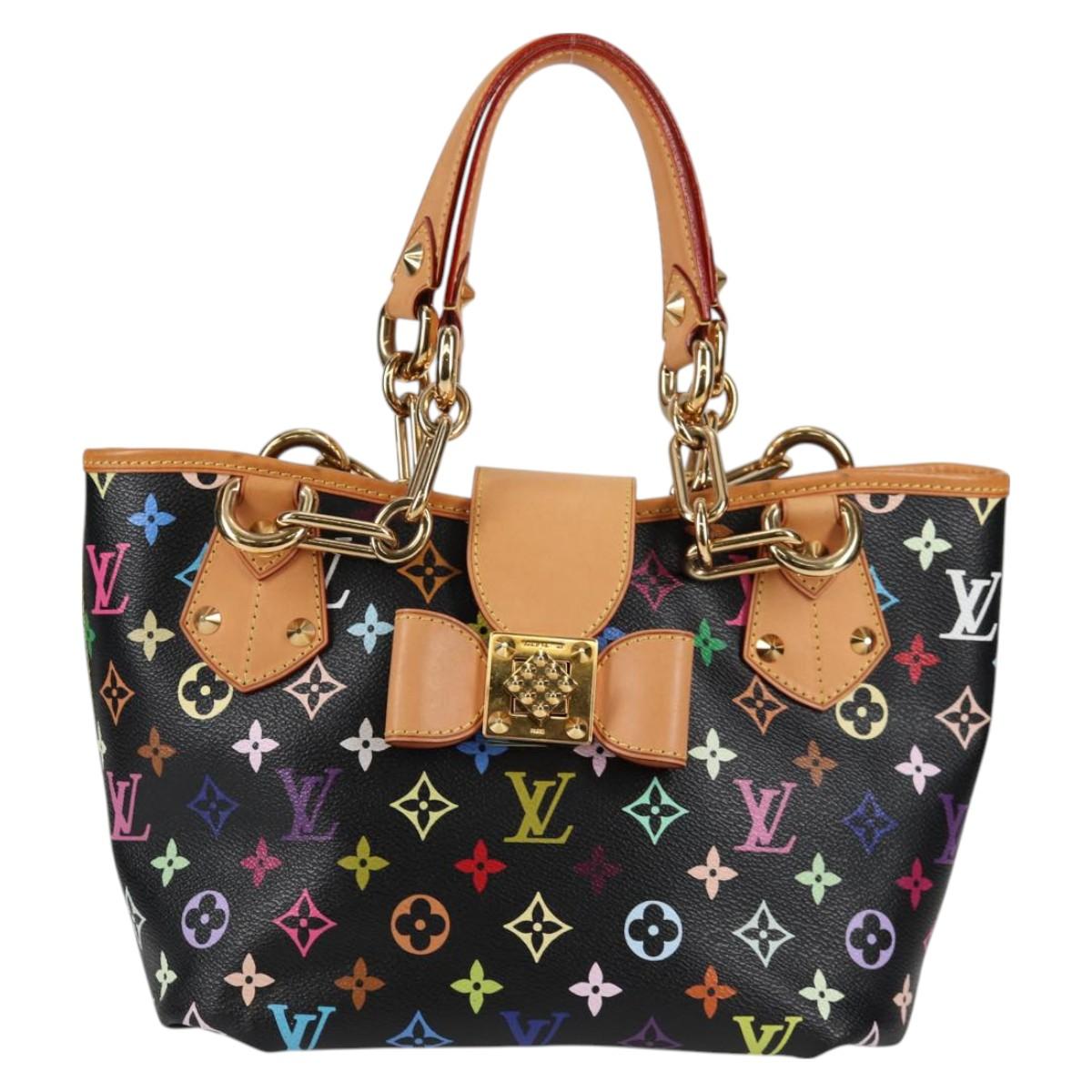 LOUIS VUITTON Multicolor Annie GM Shoulder Bag Black M40304 LV Auth 125796SAV