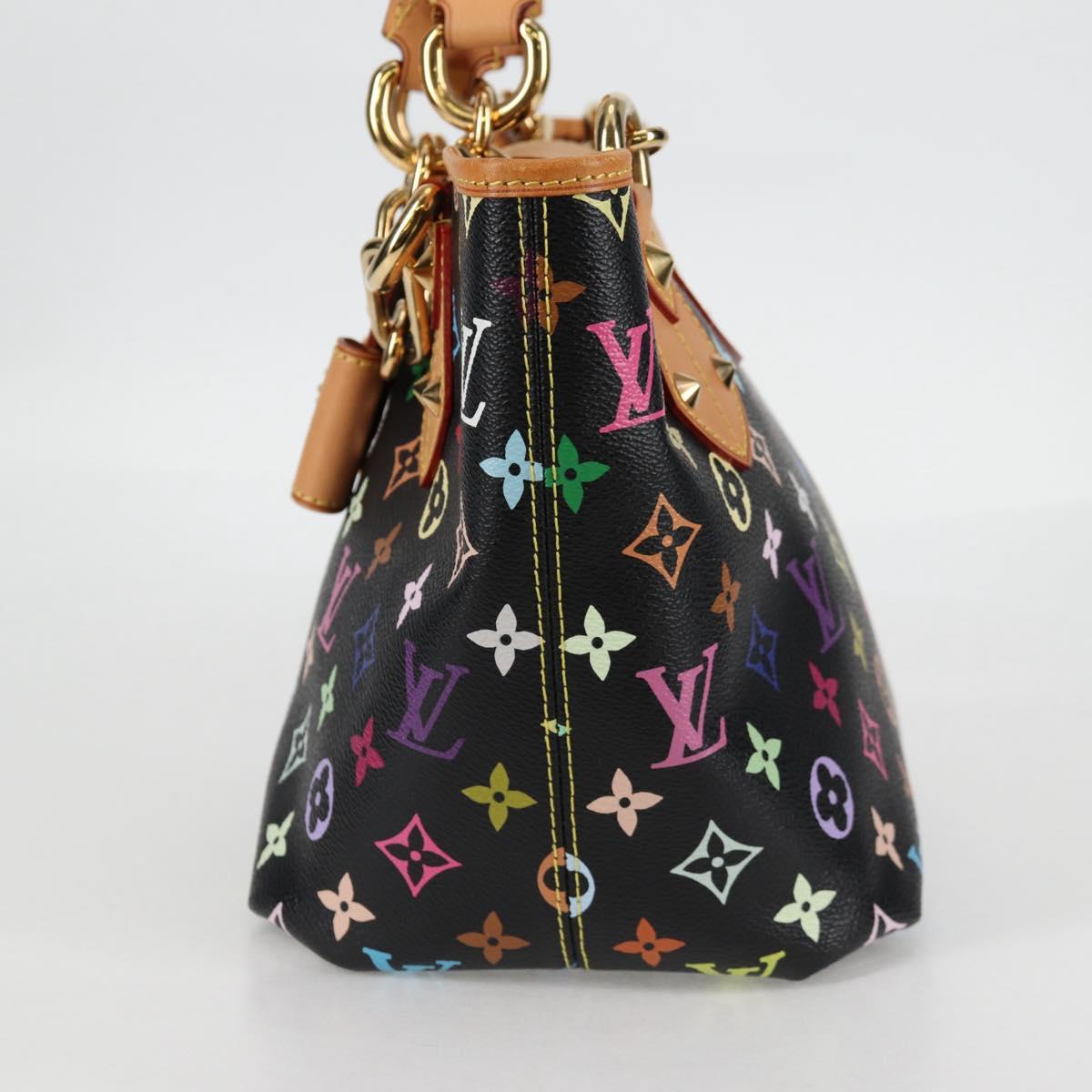 LOUIS VUITTON Multicolor Annie GM Shoulder Bag Black M40304 LV Auth 125796SAV