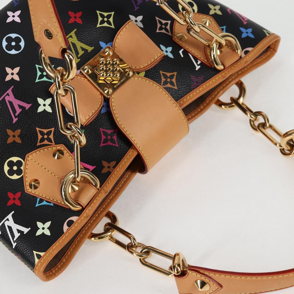 LOUIS VUITTON Multicolor Annie GM Shoulder Bag Black M40304 LV Auth 125796SAV