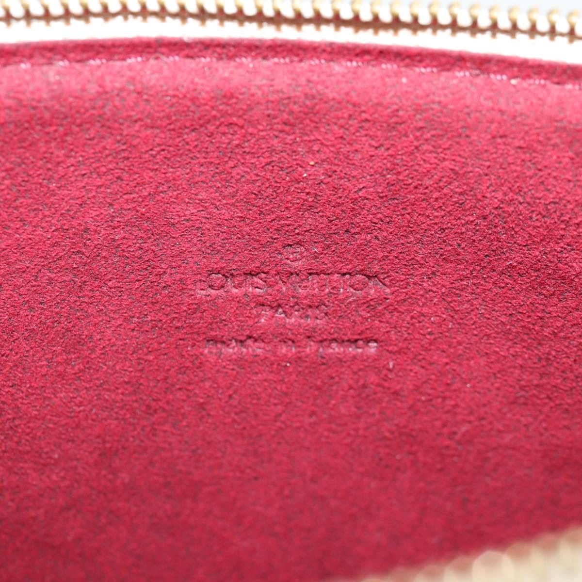 LOUIS VUITTON Multicolor Pochette Accessoires Pouch White M92649 LV Auth 125797V