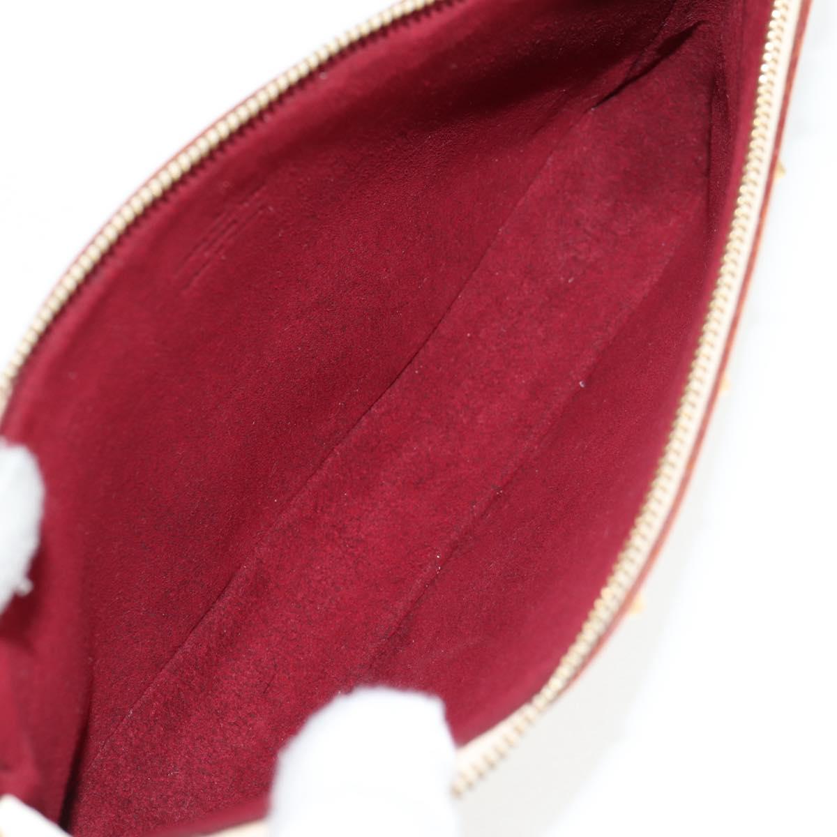 LOUIS VUITTON Multicolor Pochette Accessoires Pouch White M92649 LV Auth 125797V