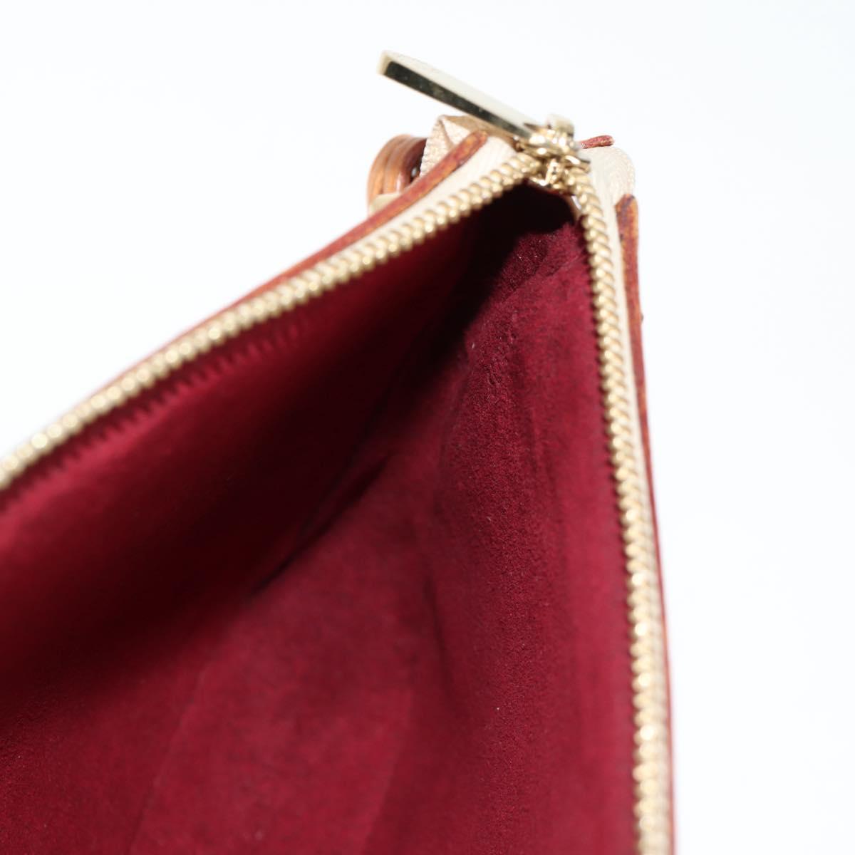 LOUIS VUITTON Multicolor Pochette Accessoires Pouch White M92649 LV Auth 125797V