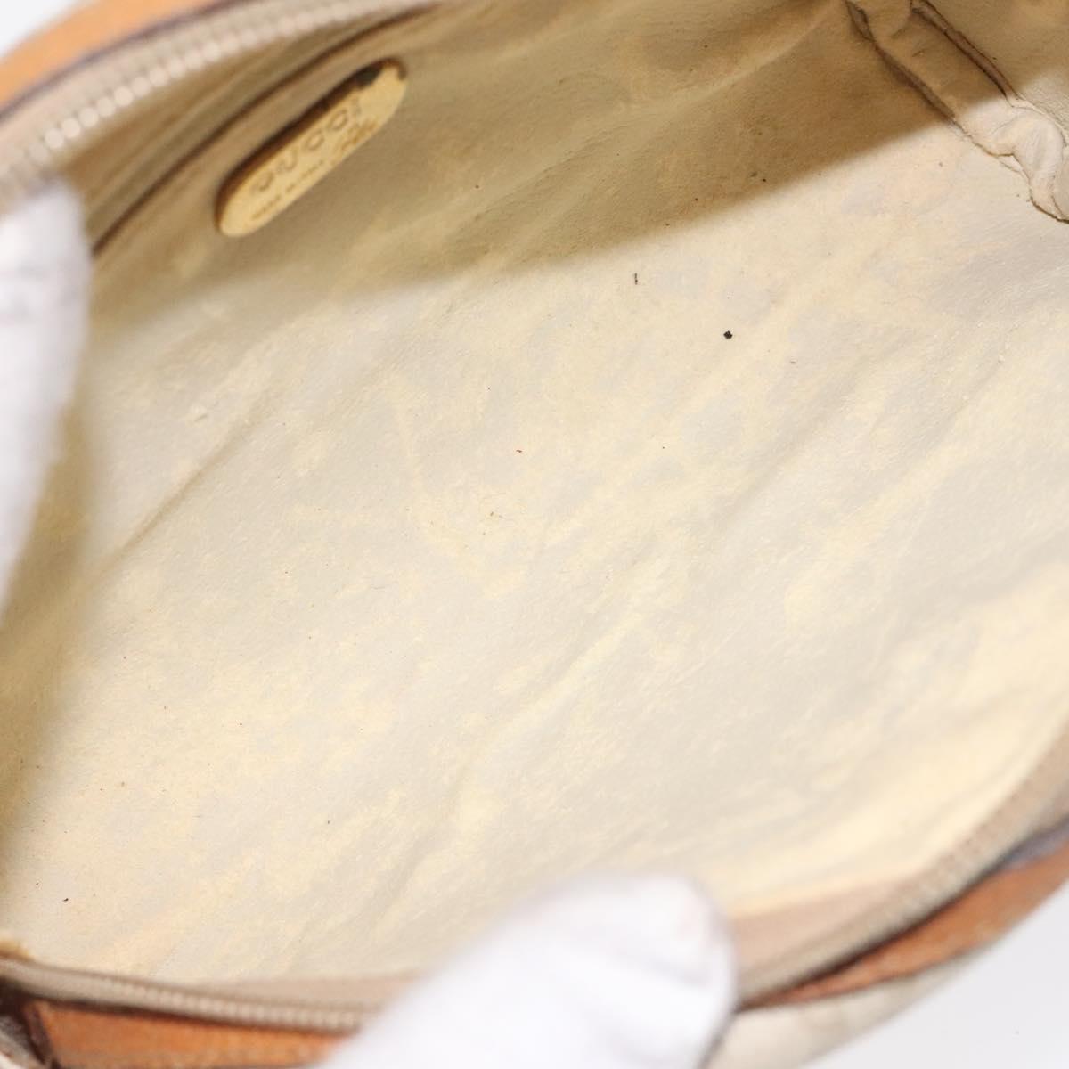 GUCCI GG Plus Supreme Shoulder Bag PVC Ivory Gold Auth 125814