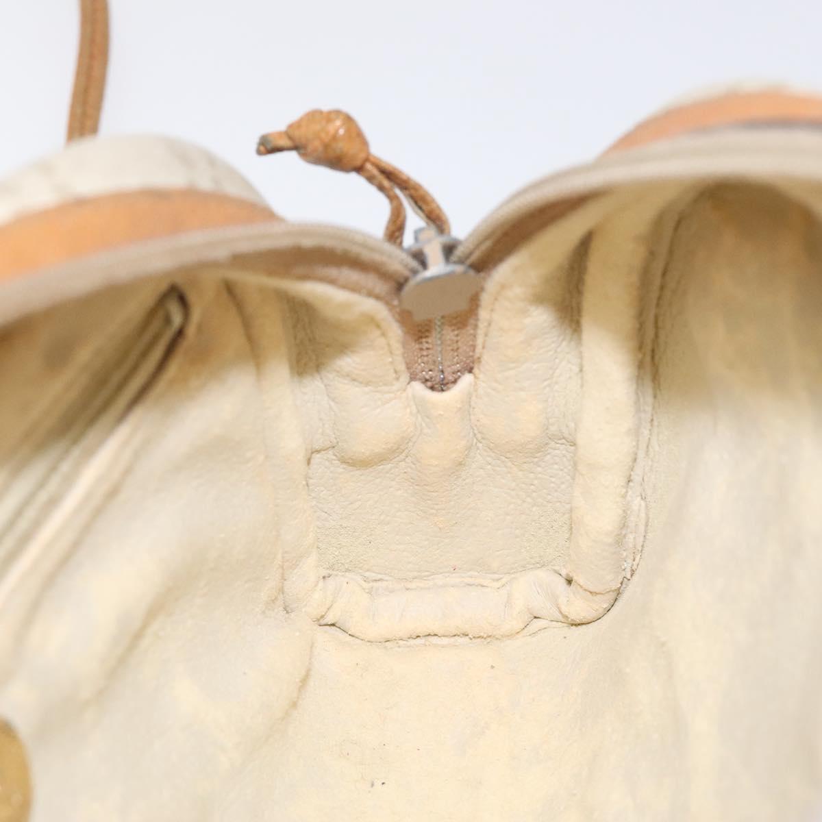 GUCCI GG Plus Supreme Shoulder Bag PVC Ivory Gold Auth 125814