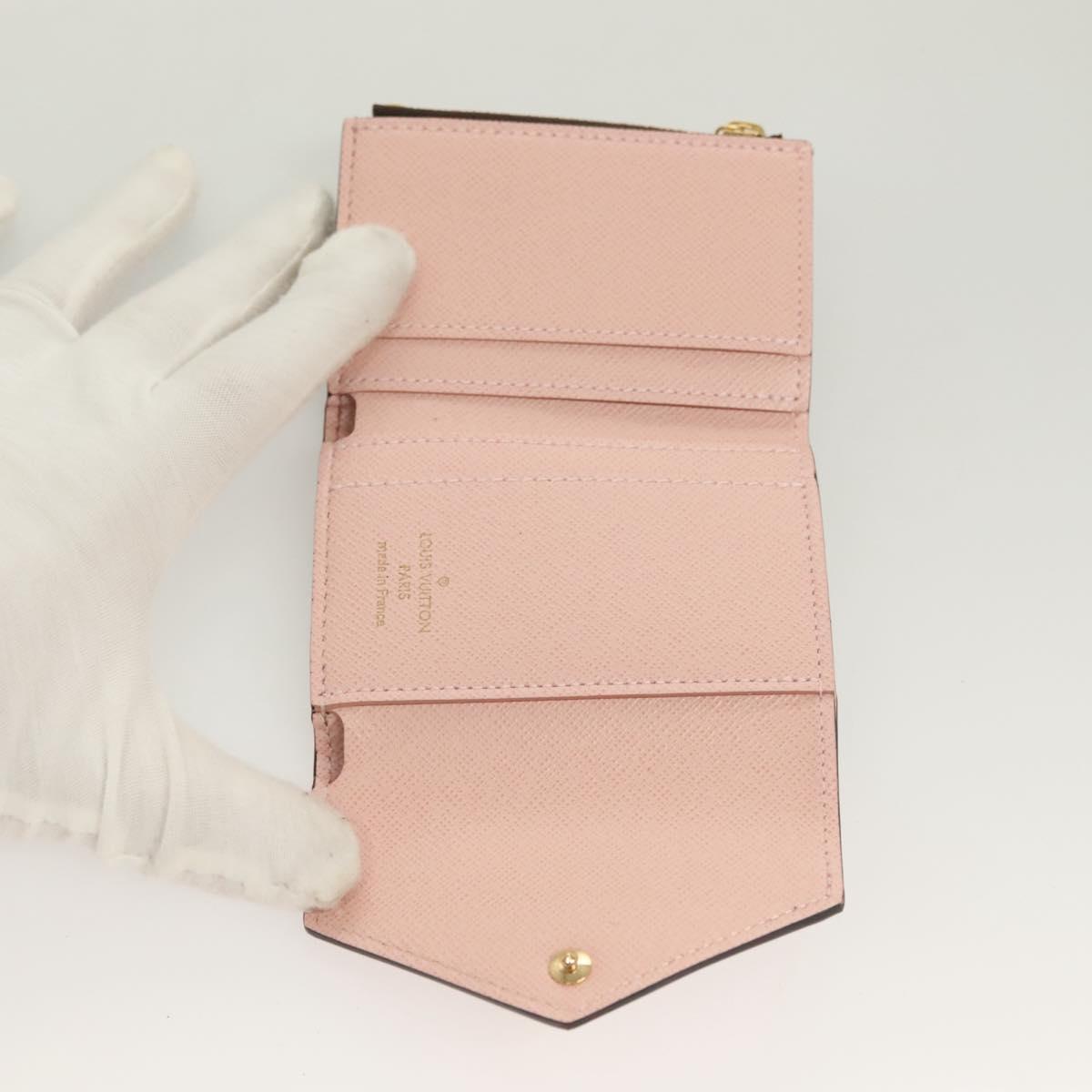 LOUIS VUITTON Monogram Portefeuille Zoe Wallet Pink M62933 LV Auth 125843