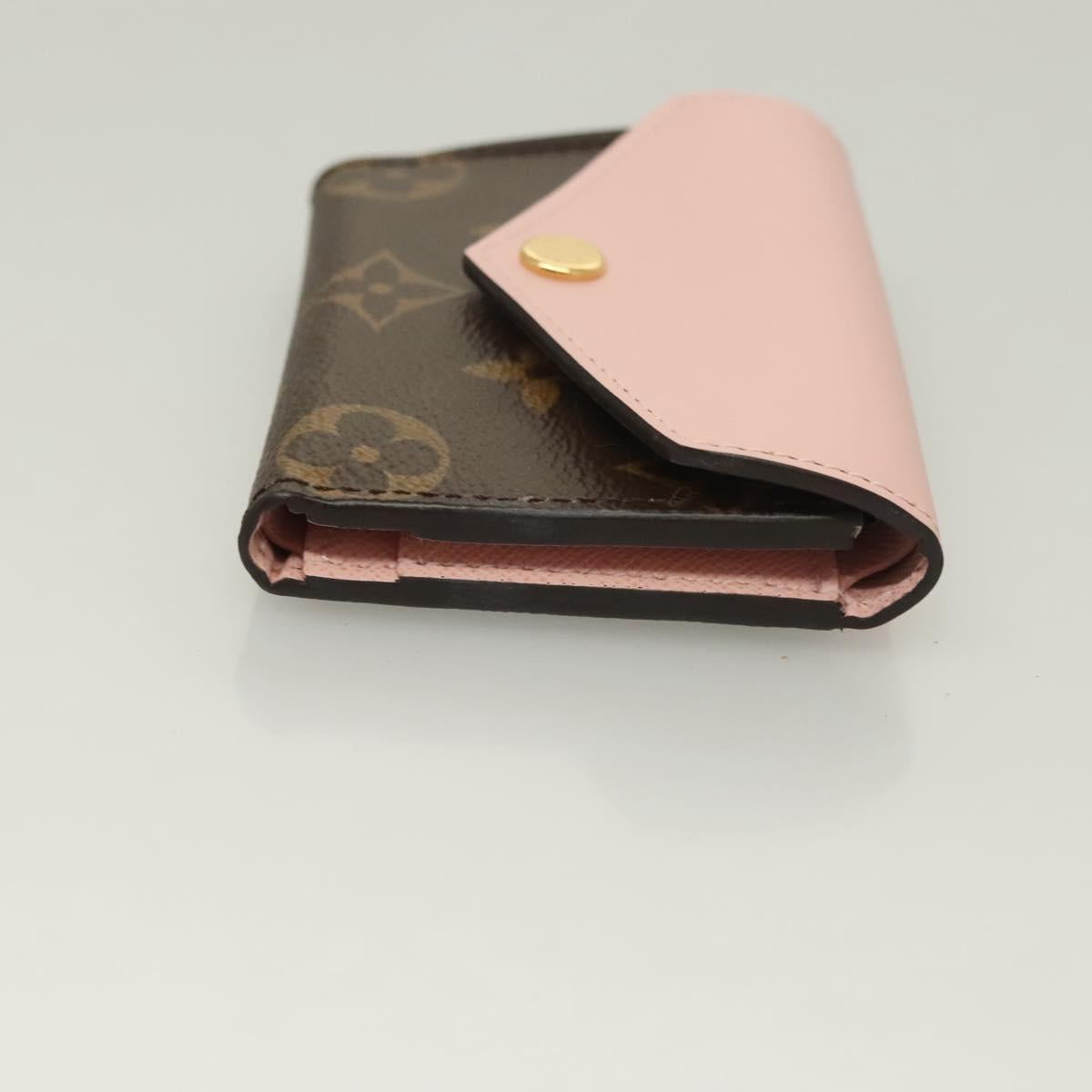 LOUIS VUITTON Monogram Portefeuille Zoe Wallet Pink M62933 LV Auth 125843