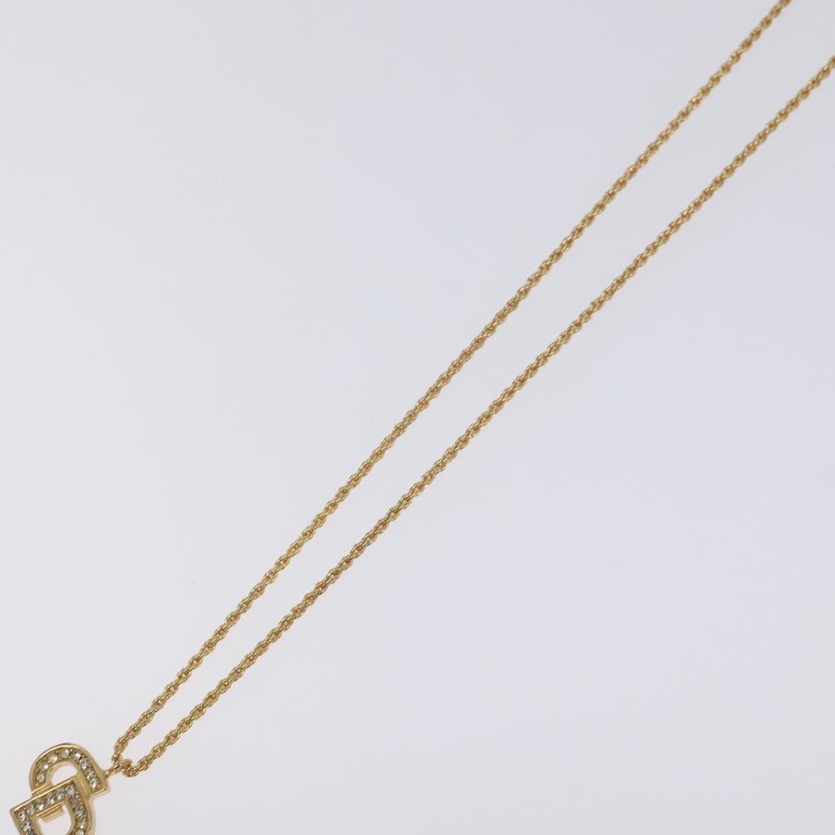 Christian Dior Necklace metal Gold Auth 125848