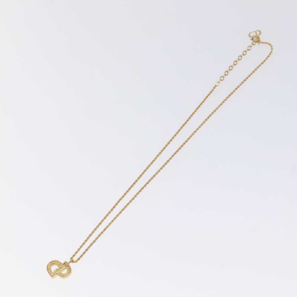 Christian Dior Necklace metal Gold Auth 125848