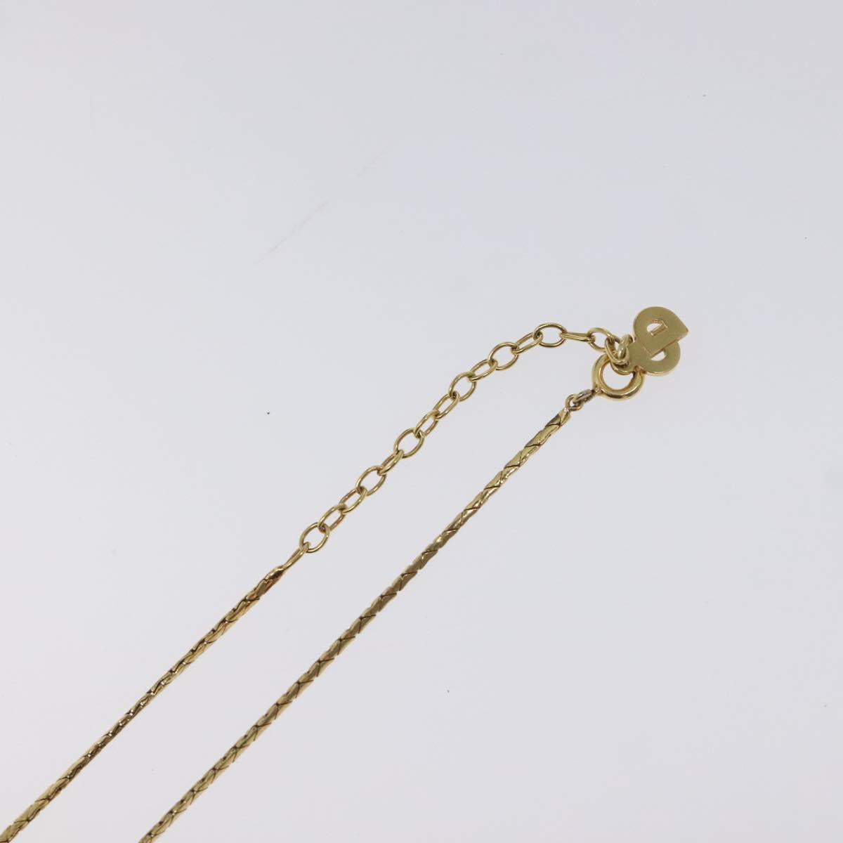 Christian Dior Necklace metal Gold Tone Auth 125849